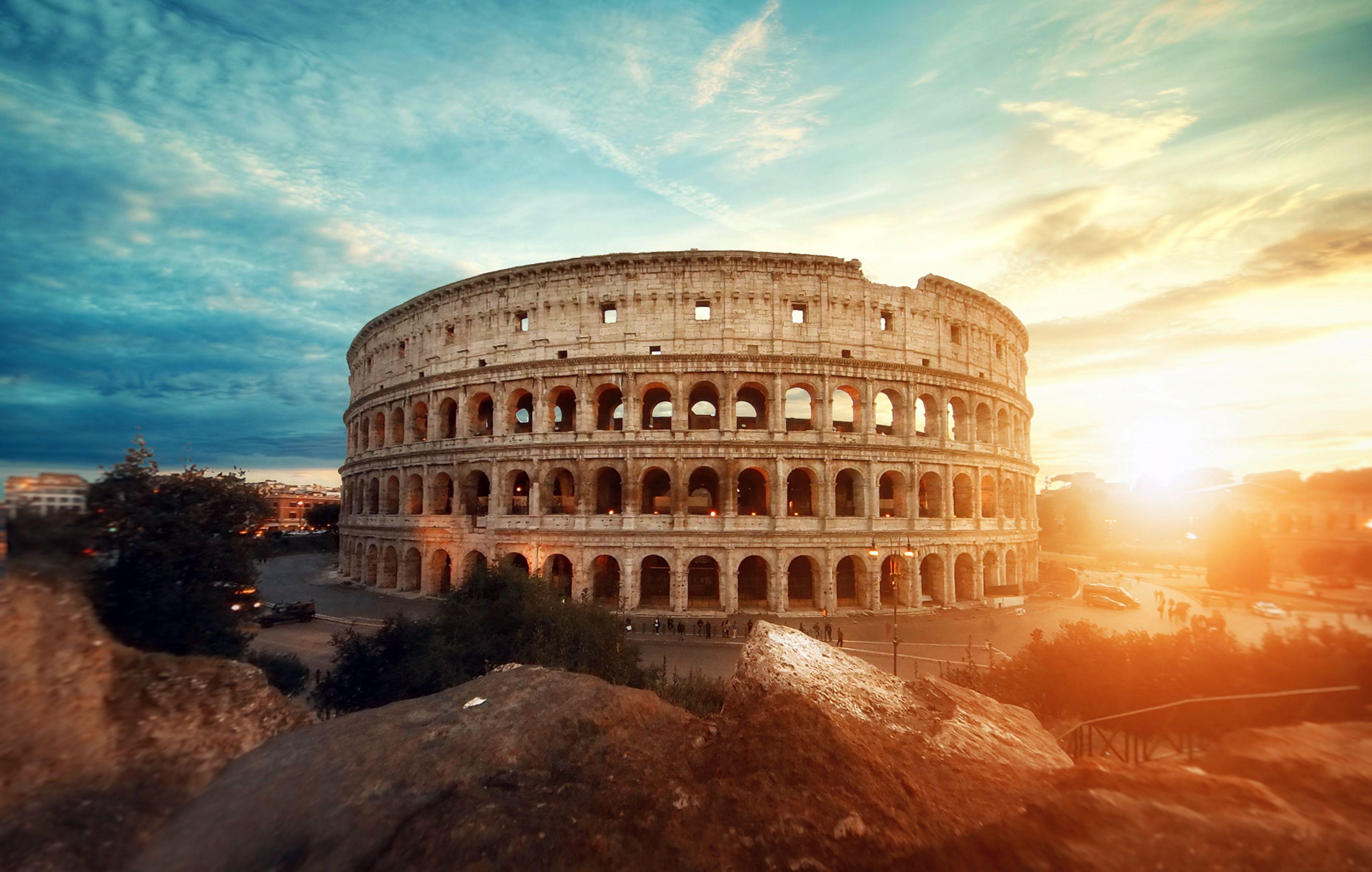 3300x2098 Colosseum 4K Wallpaper, Amphitheater, Historical structure, Rome, Ancient architecture, Italy, World