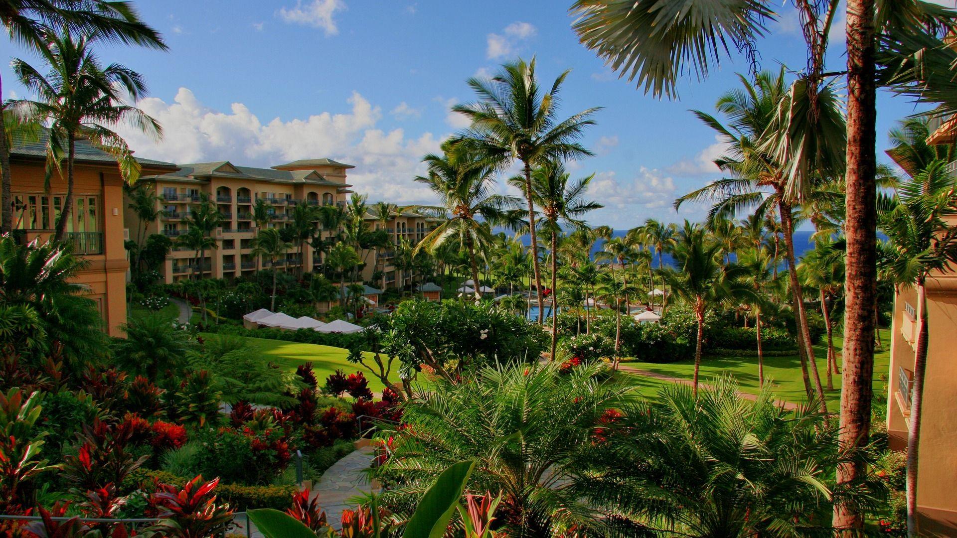 1920x1080 Hawaii Vacation Resort Widescreen Wallpaper. Wide