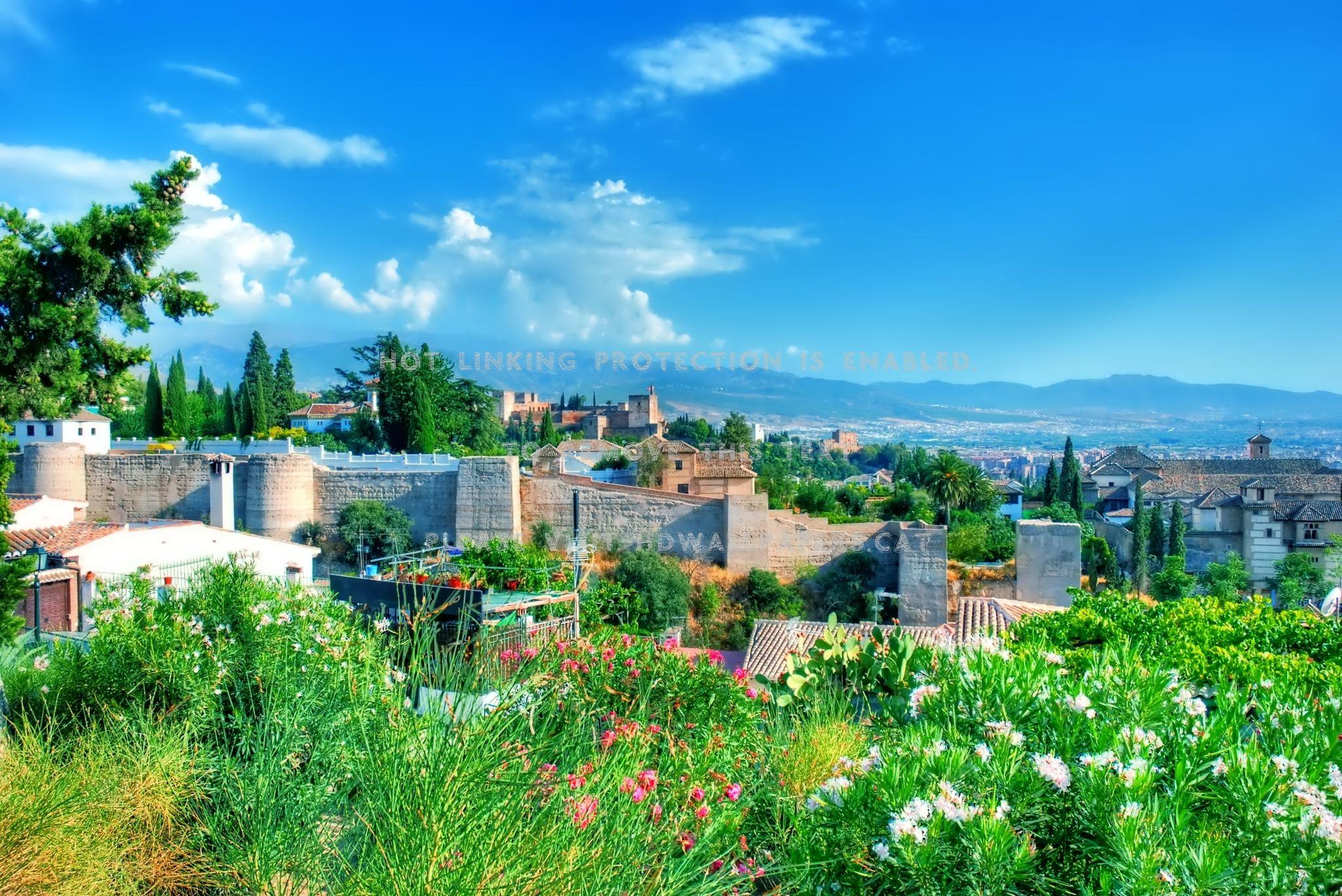 2048x1368 alhambra andalusia granada spain castle