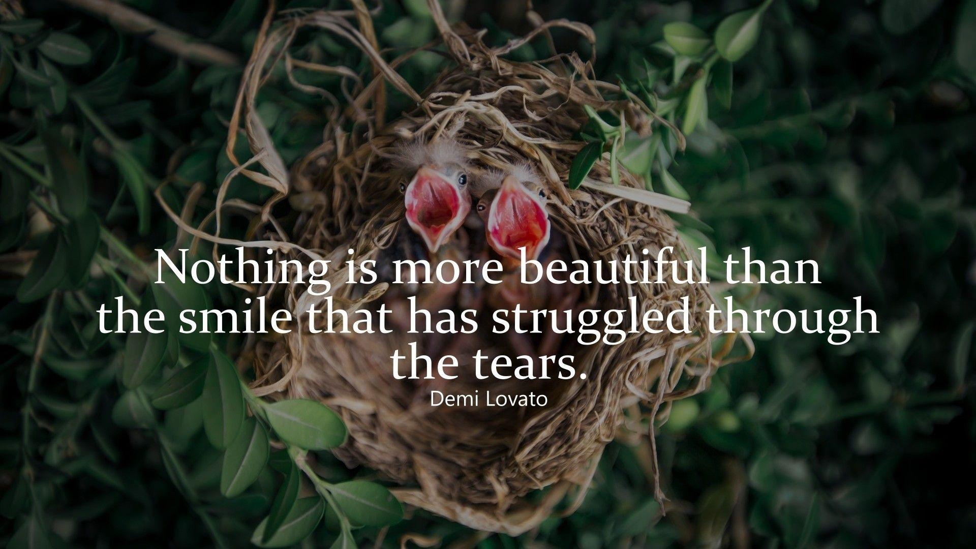 1920x1080 Download 1920x1080 Demi Lovato Quote, Birds Wallpaper for Widescreen