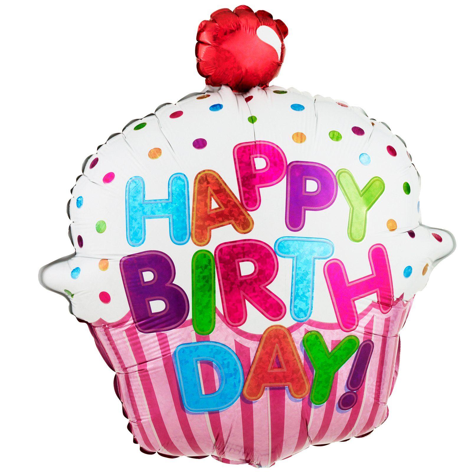 1600x1600 Happy Birthday Pink Cupcake Clipart Image