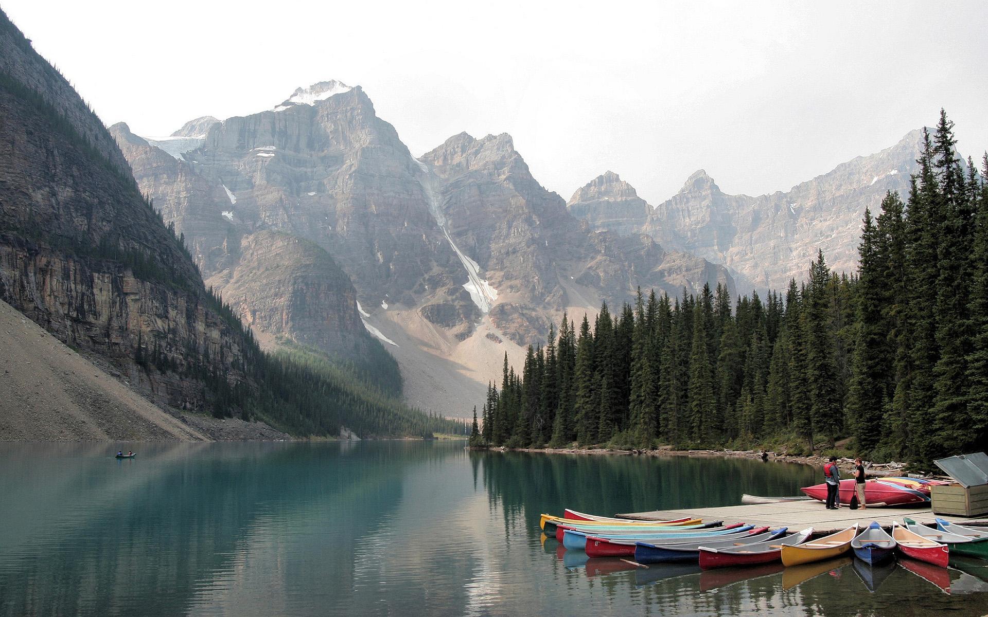 1920x1200 Canoe Lake Wallpaper & Background Download