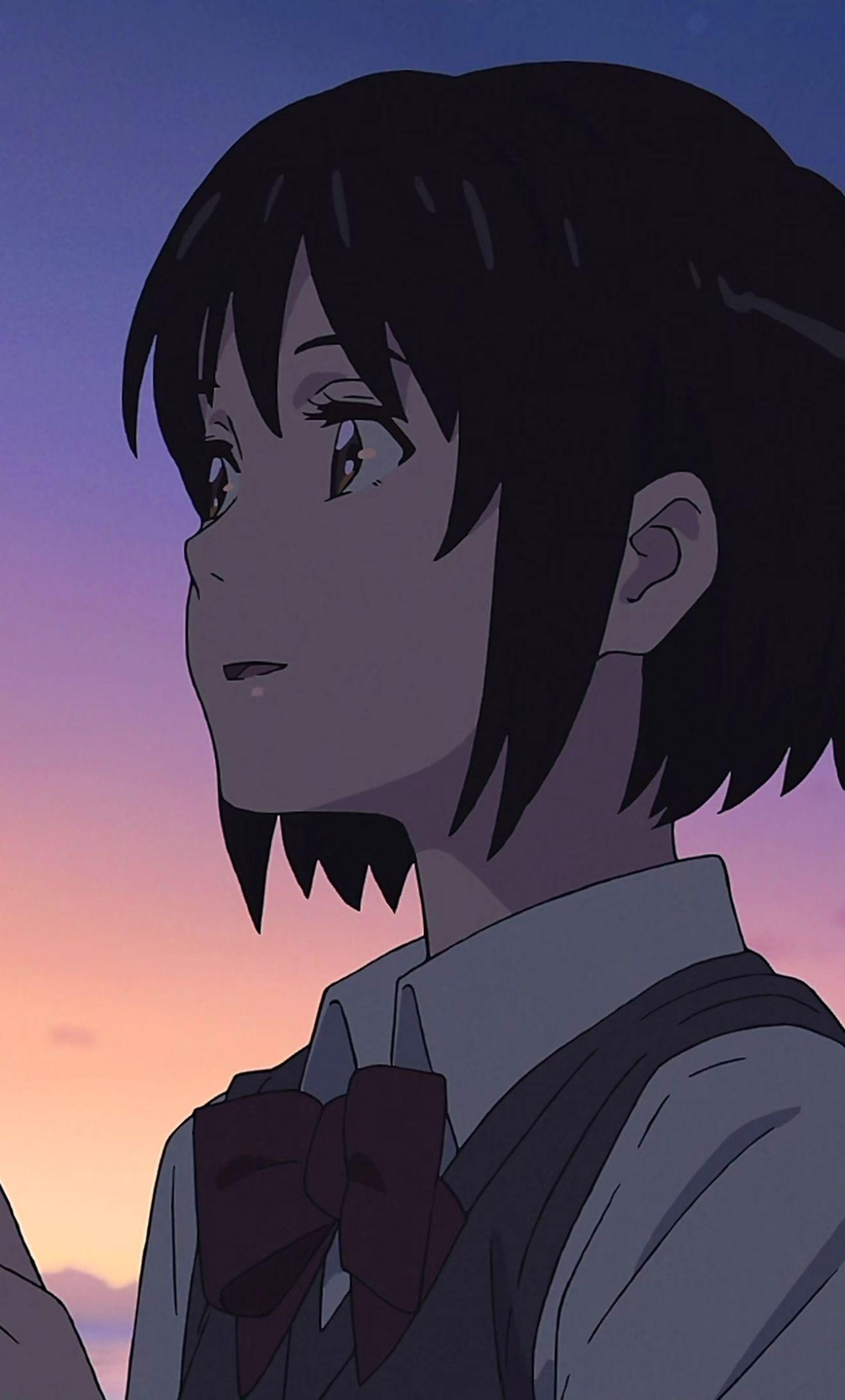 1280x2120 Download Cute, Mitsuha Miyamizu, Kimi no Na wa., animated movie wallpaper, 1280x iPhone 6 Plus