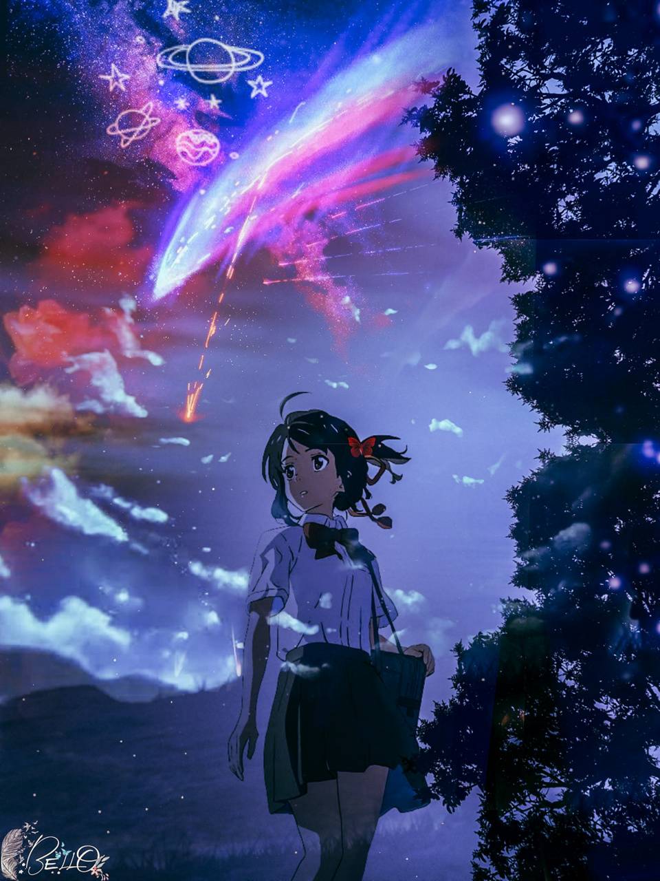 960x1280 Mitsuha Miyamizu wallpaper