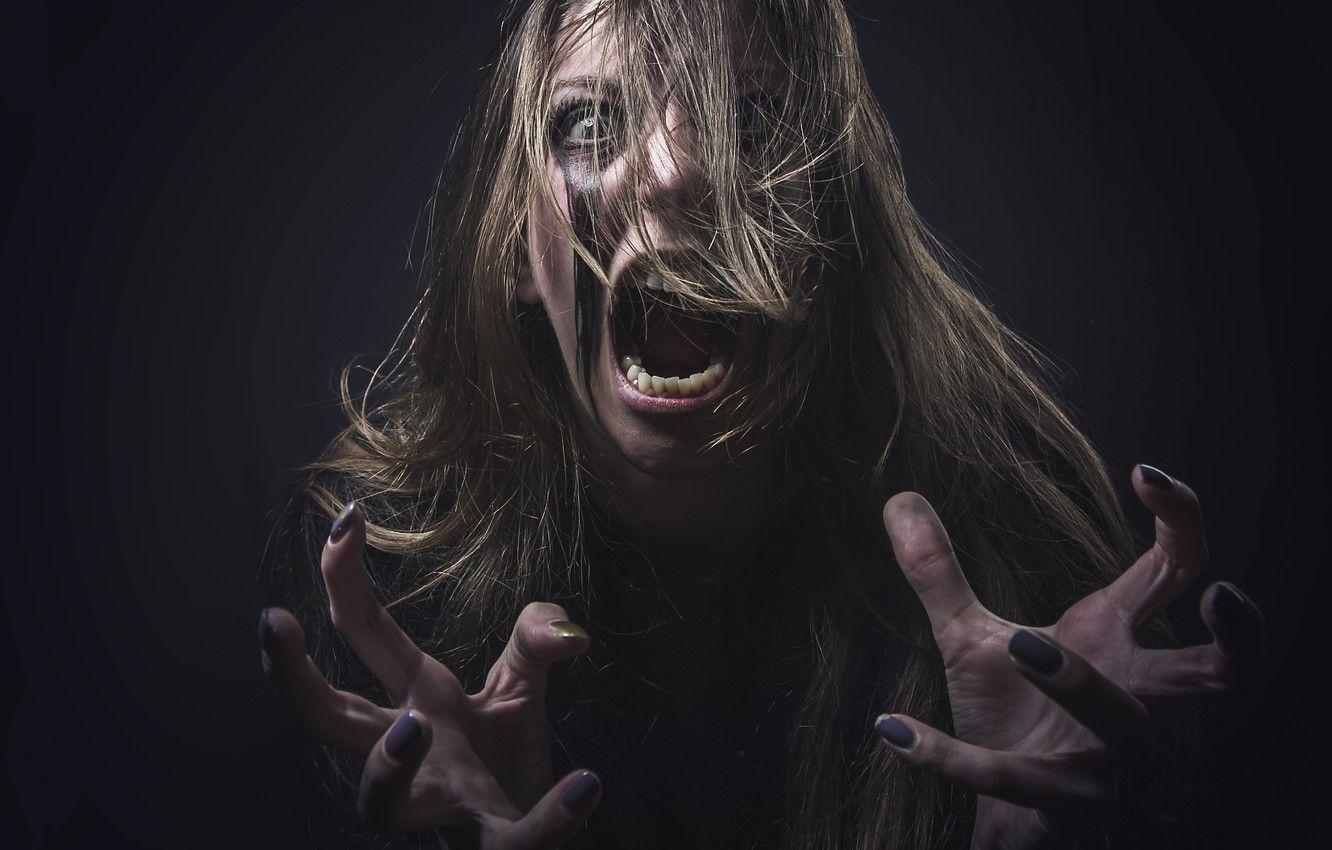 1332x850 Wallpaper hysteria, creepy, make up, screams image for desktop, section ситуации