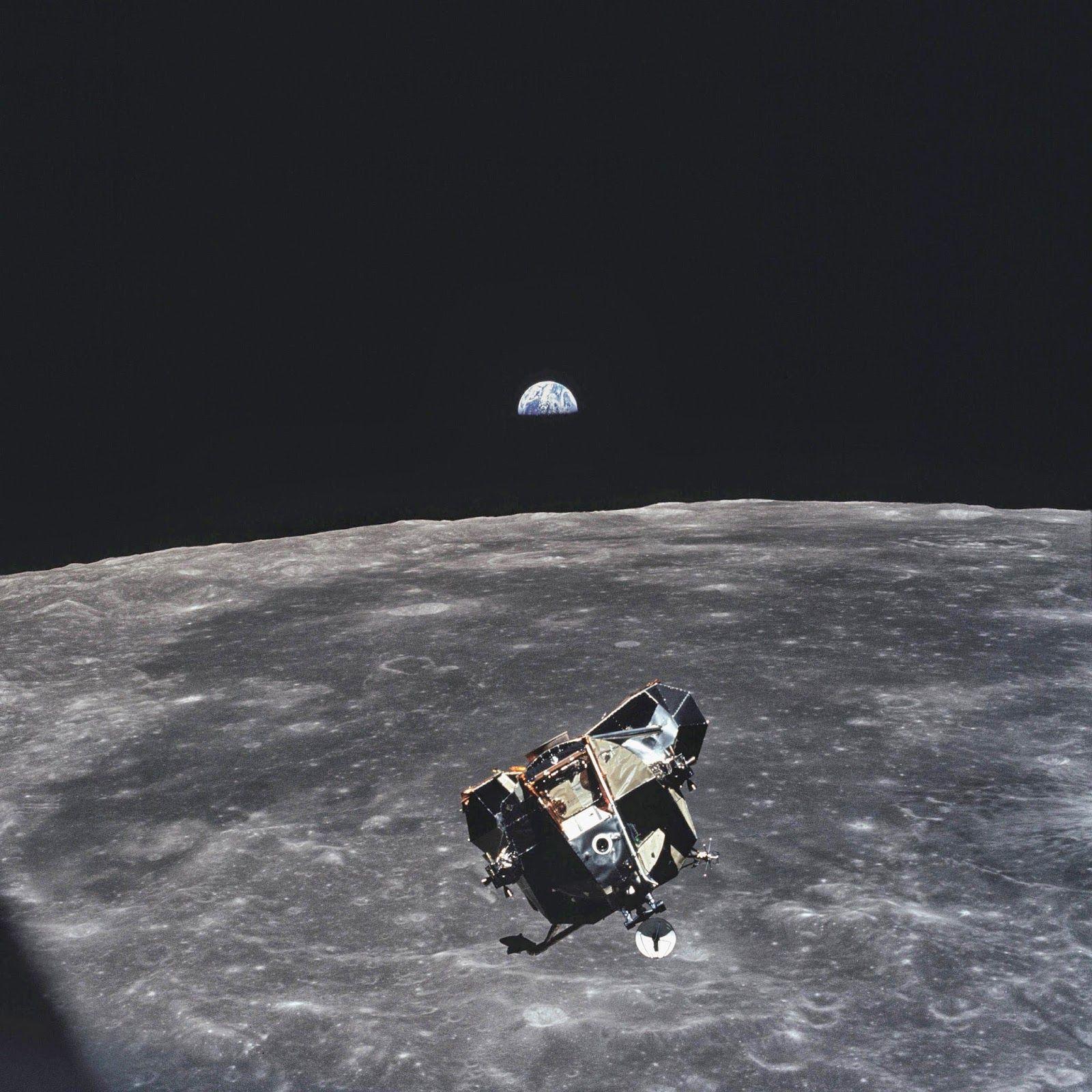 1600x1600 Michael Collins, the astronaut who took this photo, is the only human, alive or dead that isn't in the frame of this picture, 1969 Historical Photo