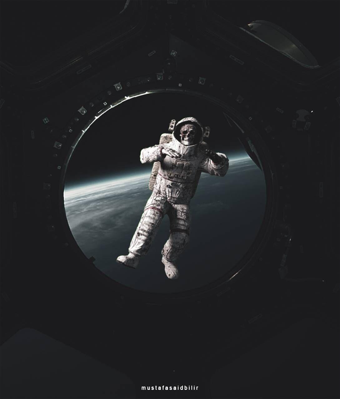 dead astronaut in space wallpaper