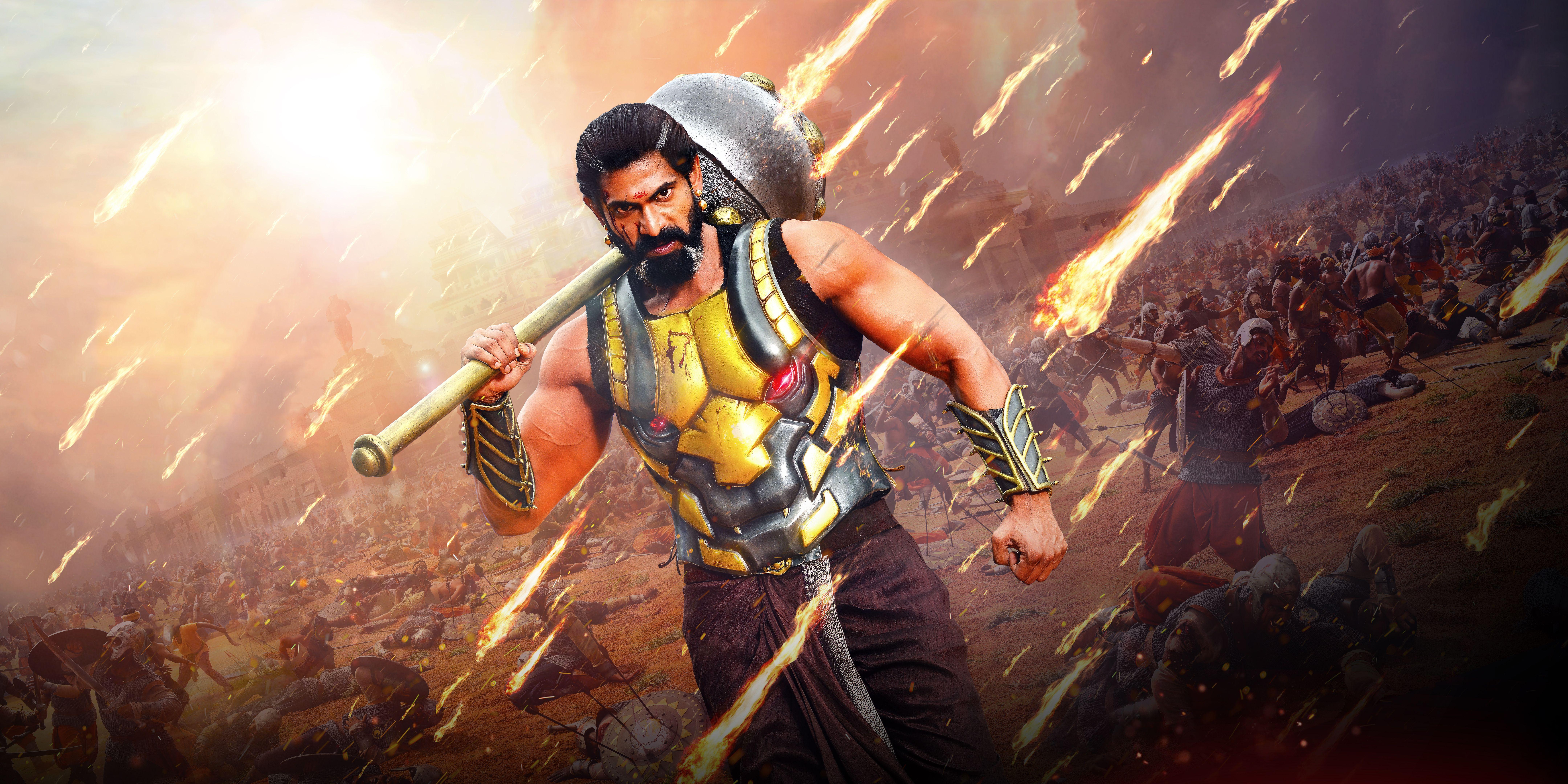 8640x4320 #Rana Daggubati, K, K, #Prabhas, #Baahubali 2: The Conclusion