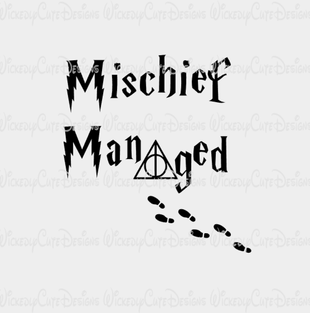 1015x1024 Mischief Managed SVG, DXF, EPS, PNG Digital File
