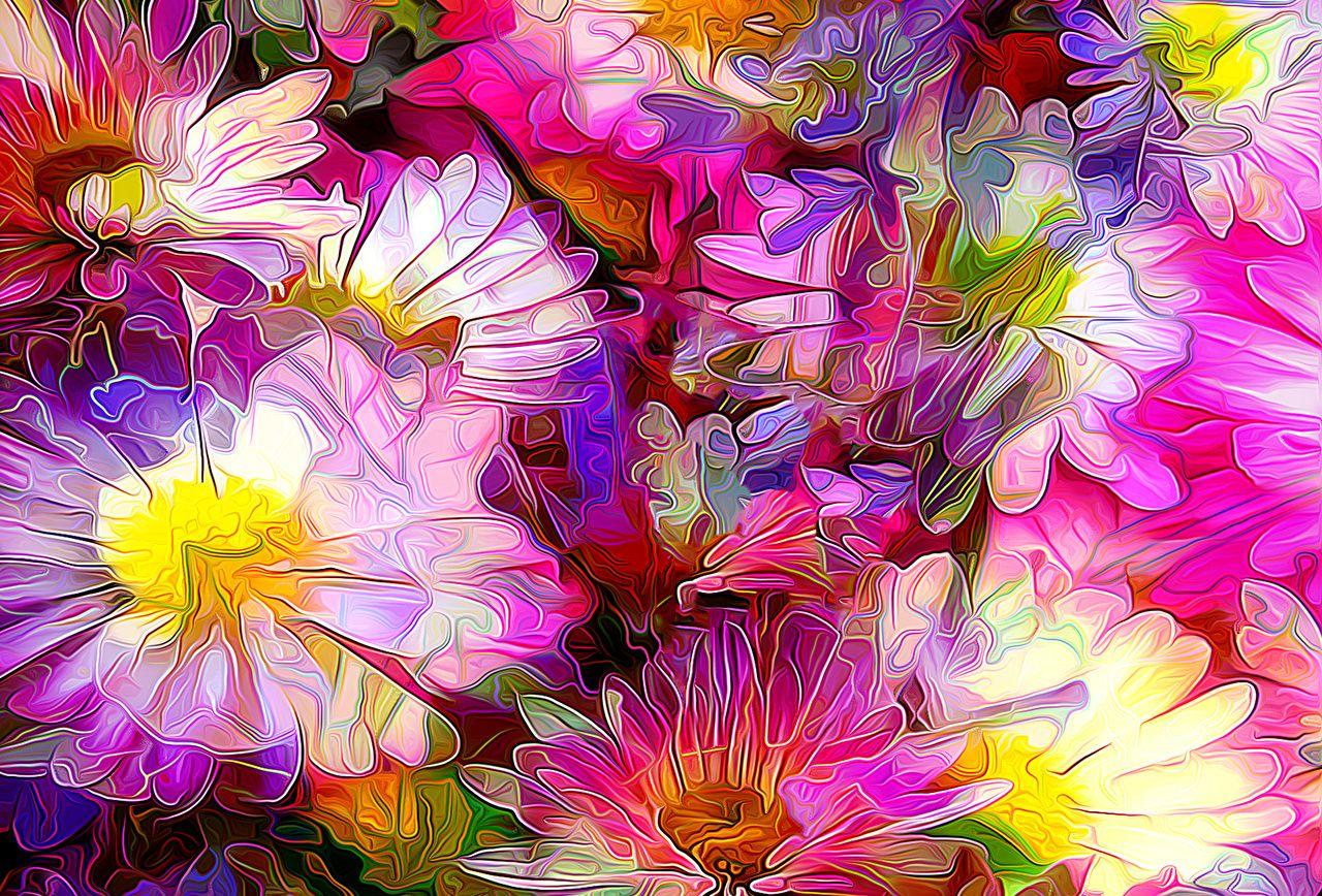 Flowers Painting Wallpapers - Top Free Flowers Painting Backgrounds - WallpaperAccess
