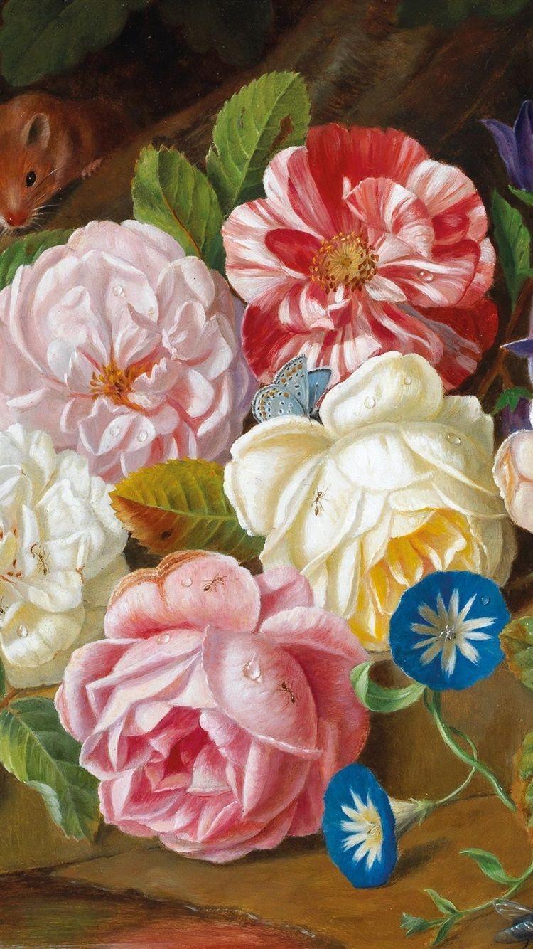 Flowers Painting Wallpapers Top Free Flowers Painting Backgrounds