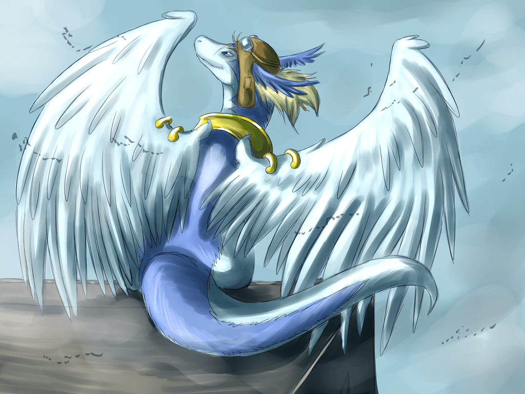 1024x768 Shiron The Wind Dragon By Heart Of A Dragoness