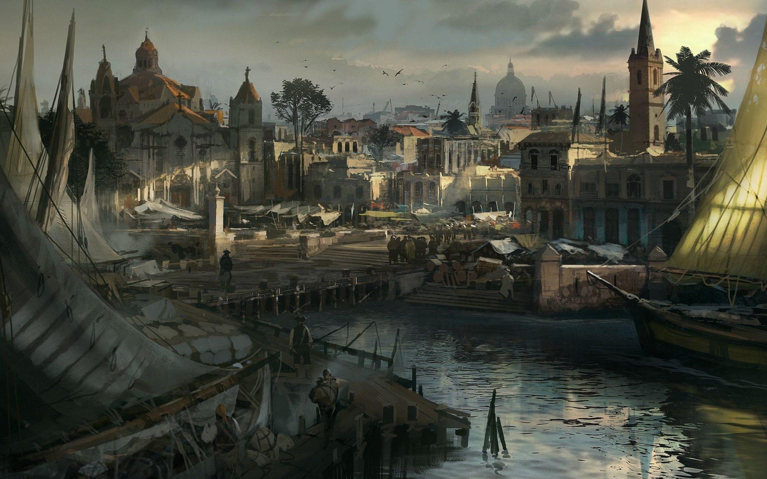 2560x1600 assassins, Creed, Black, Flag, Fantasy, Fighting, Action, Stealth, Adventure, Pirate Wallpaper HD / Desktop and Mobile Background