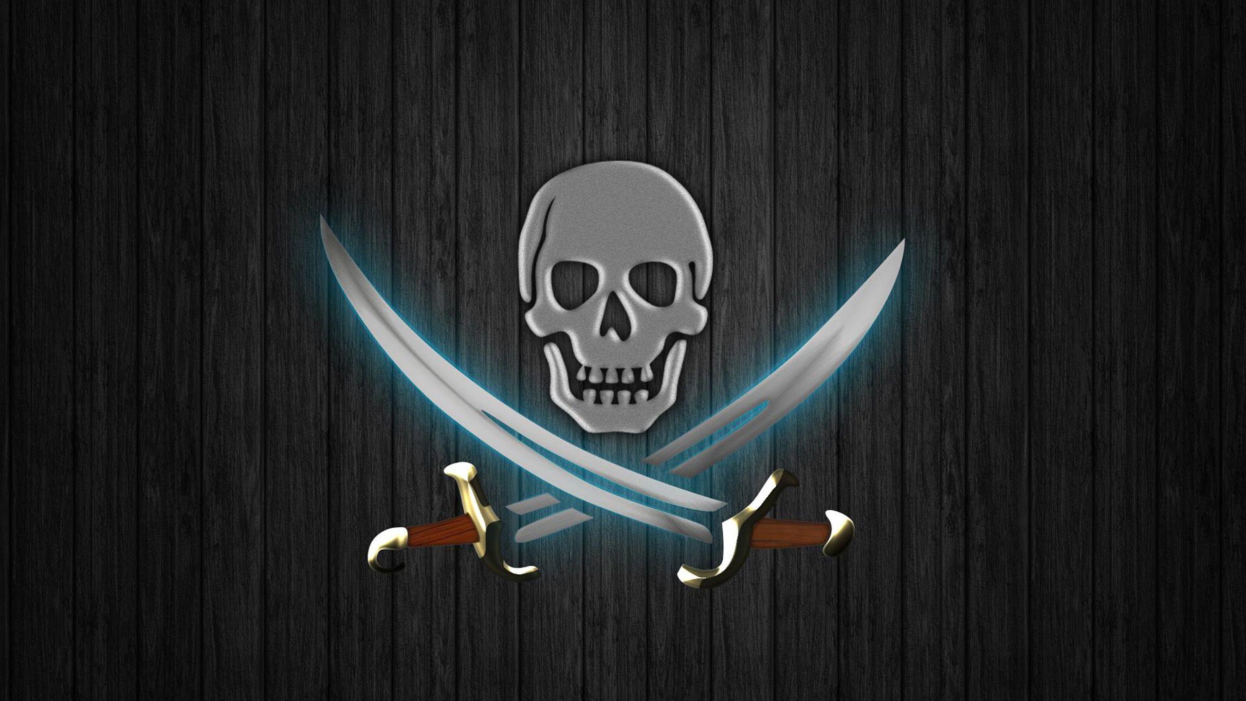 2560x1440 FHDQ Skull Pirate Skull Wallpaper