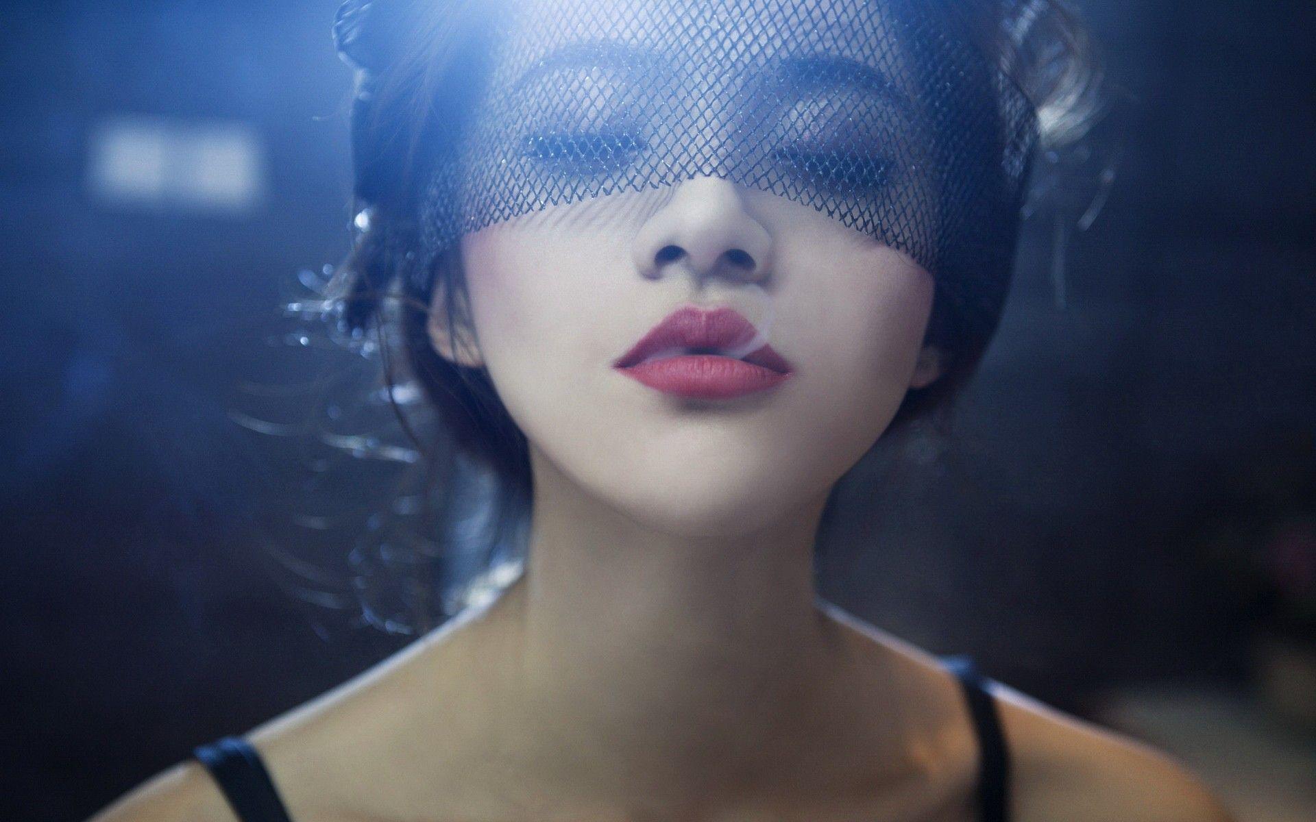 1920x1200 #women, #closed eyes, #face, #smoke, #model, wallpaper. Mocah.org HD Desktop Wallpaper