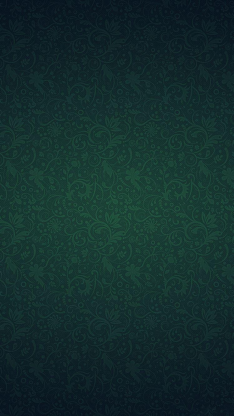 750x1334 Green Ornament Texture Pattern iPhone 8 Wallpaper Free Download
