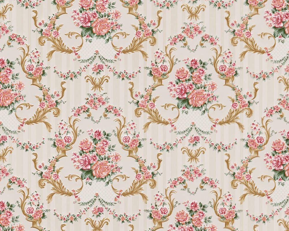 1000x800 A.S. Création Wallpaper «Baroque, Gold, Green, Metallic, Pink» 765765