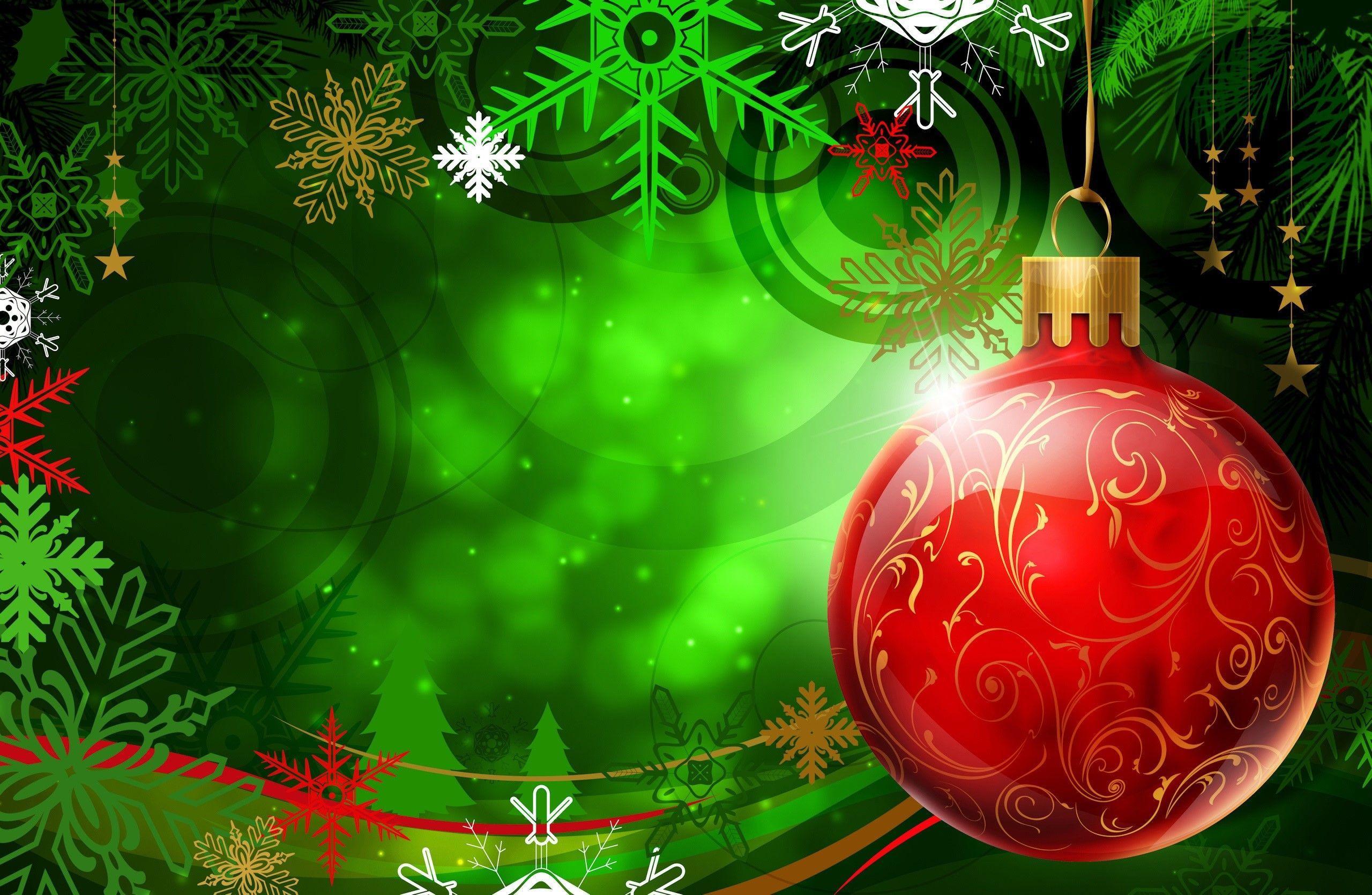 2560x1670 Christmas Red And Green Wallpaper