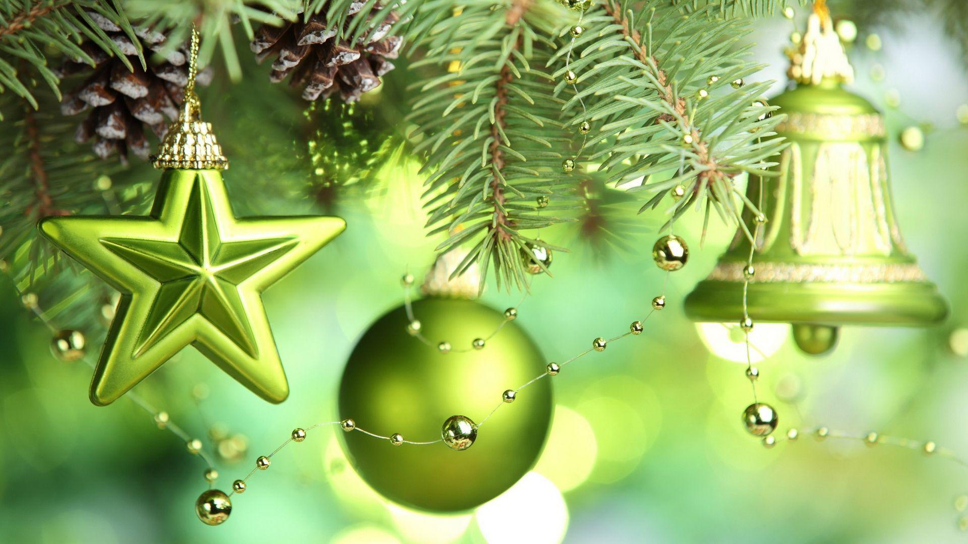 1920x1080 Green Christmas Wallpaper