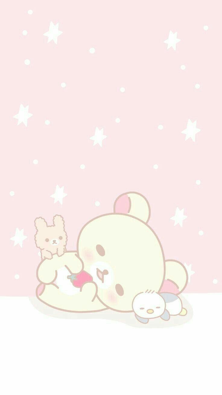 736x1308 Wallpaper Kawaii. Rilakkuma wallpaper, Cute pastel wallpaper, Kawaii wallpaper