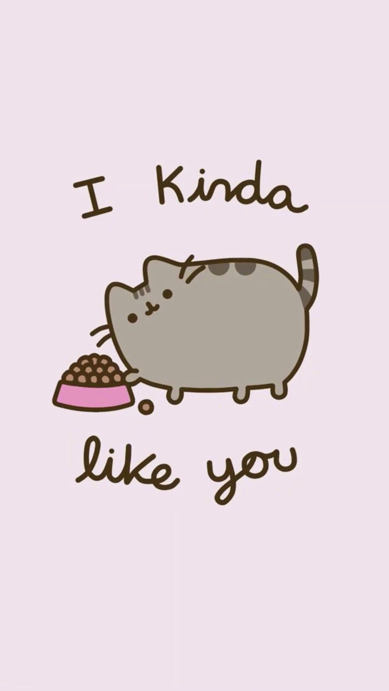 1242x2208 Kawaii Pastel Cat Wallpaper