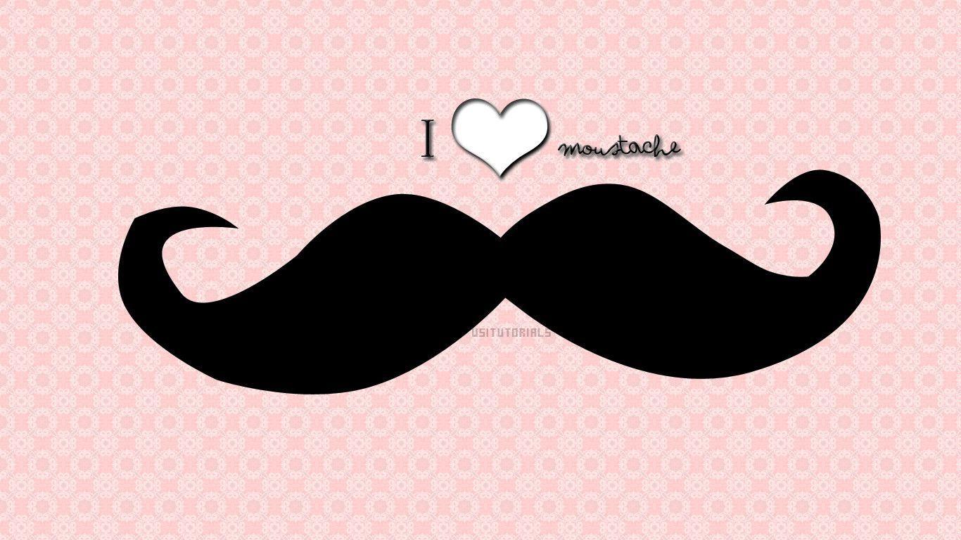 1366x768 Mustache Desktop Background