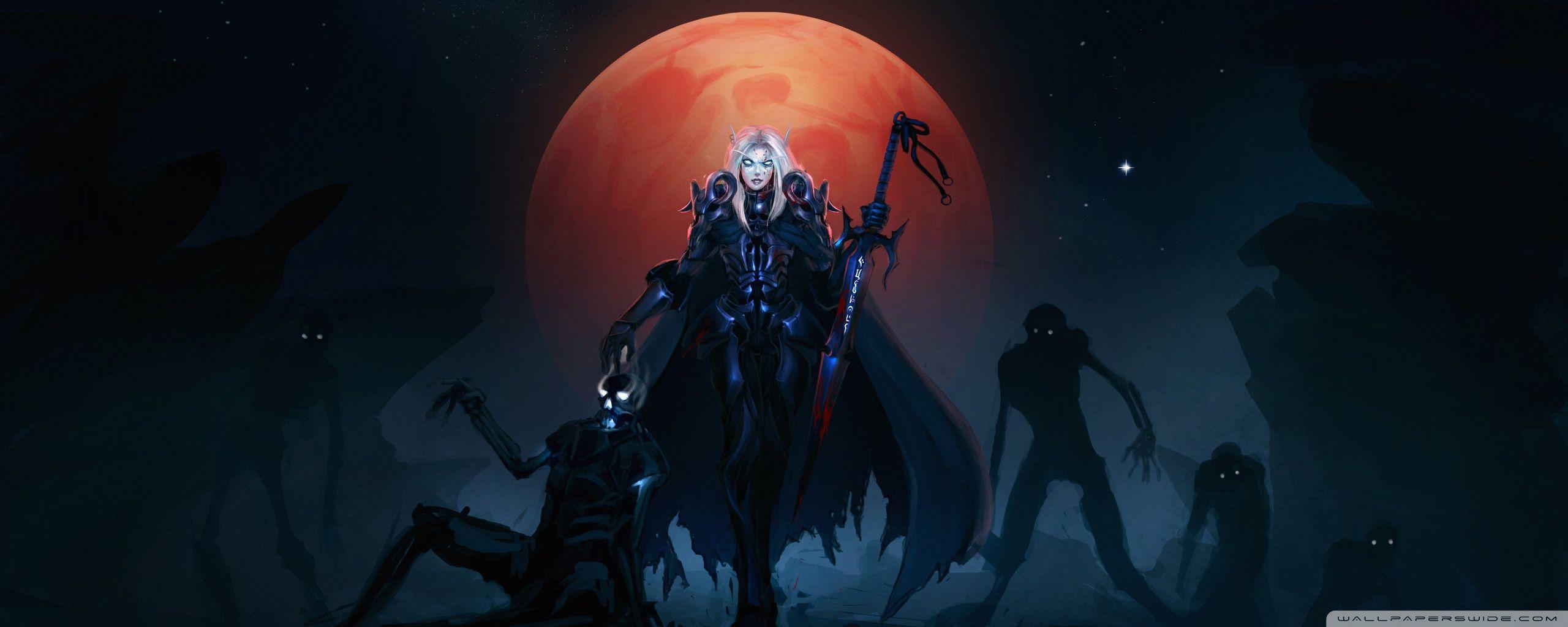 2560x1024 WOW Death Knight Blood Elves Ultra HD Desktop Background Wallpaper for 4K UHD TV : Multi Display, Dual Monitor : Tablet