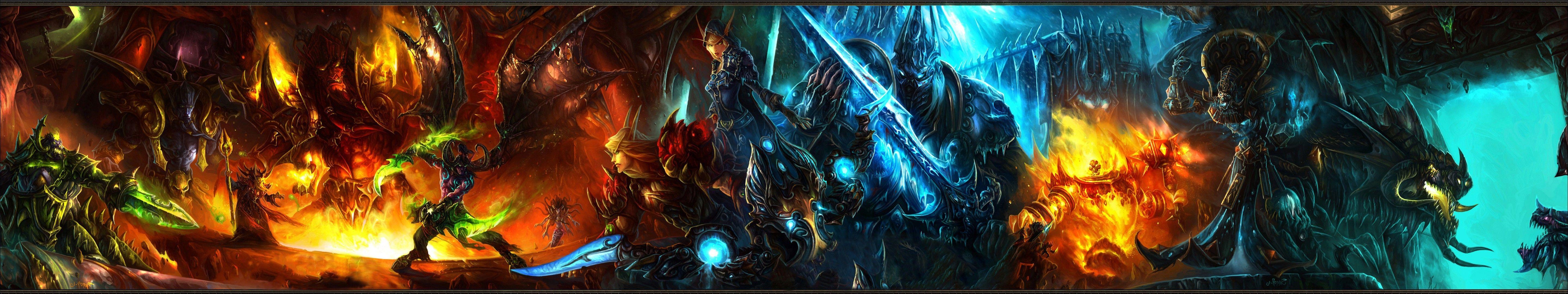 World of Warcraft Dual Monitor Wallpapers - Top Free World of Warcraft