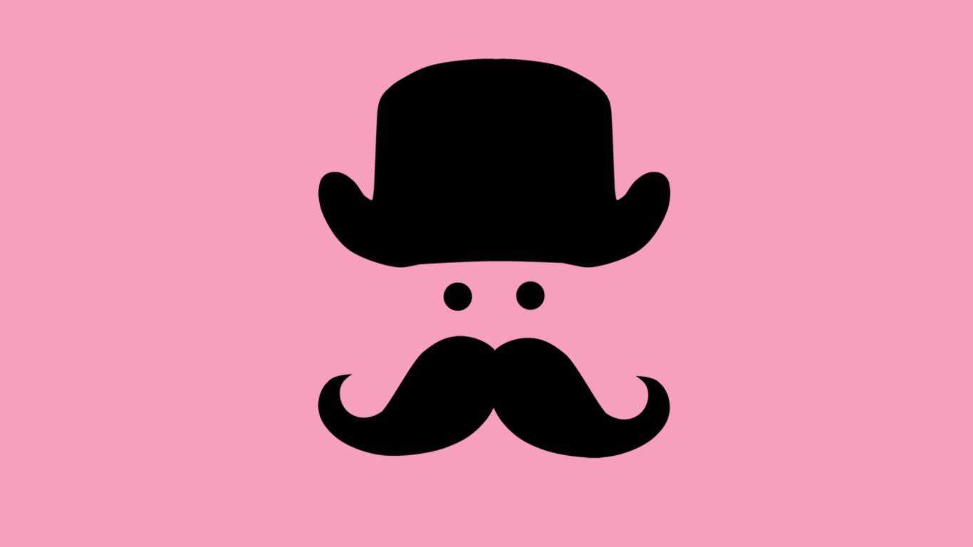 1366x768 Mustache Desktop Background