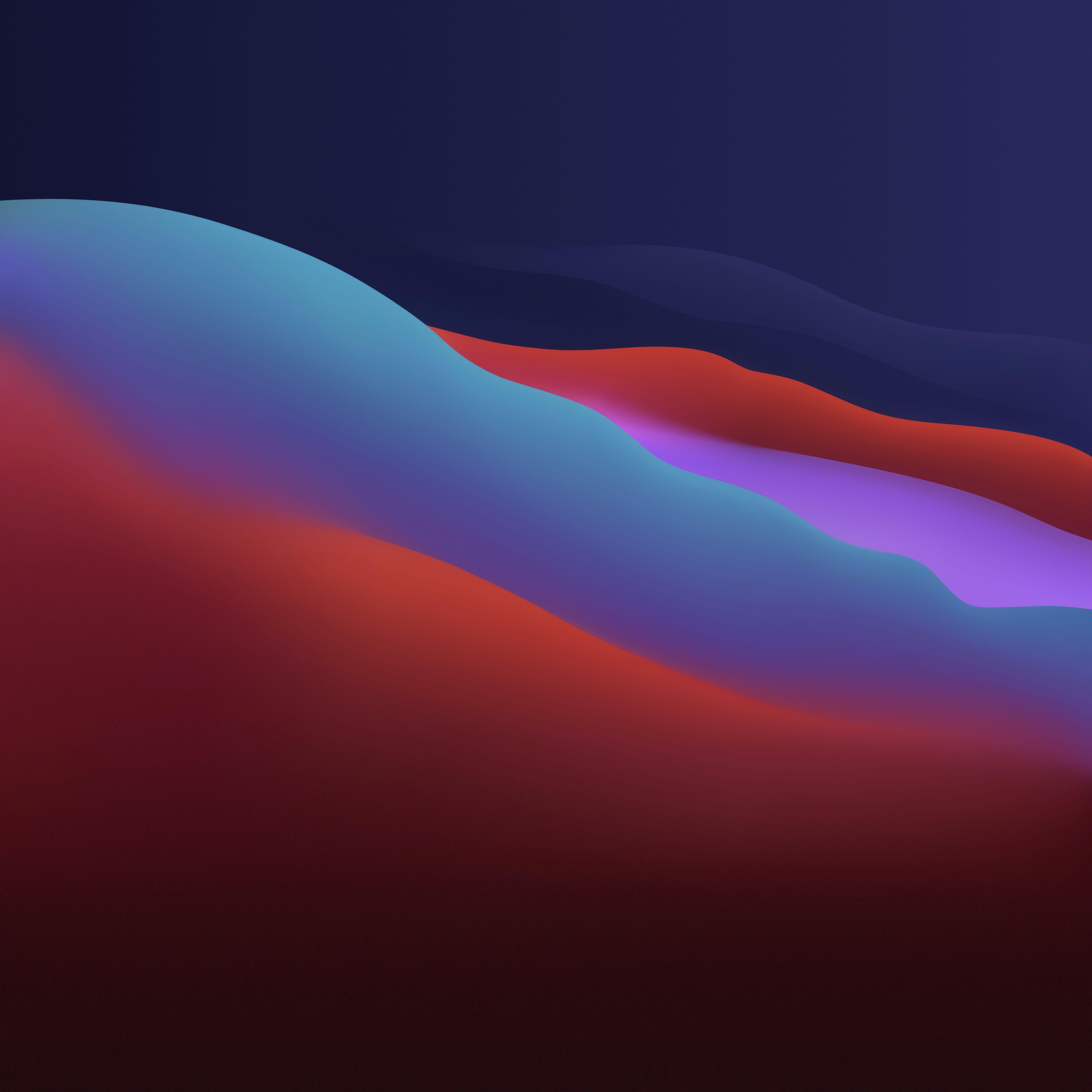 6016x6016 macOS Big Sur 4K Wallpaper, Apple, Layers, Fluidic, Colorful, Dark, WWDC, 5K, Gradients
