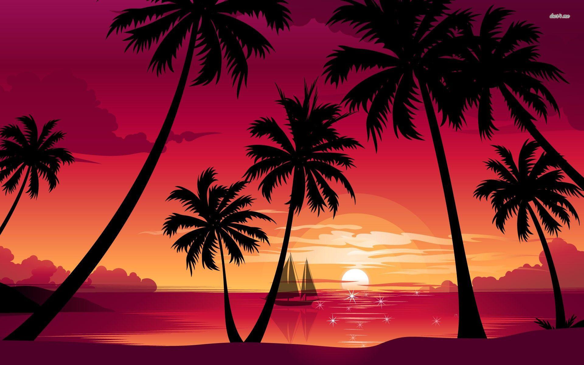 Pink Palm Tree Wallpapers - Top Free Pink Palm Tree Backgrounds