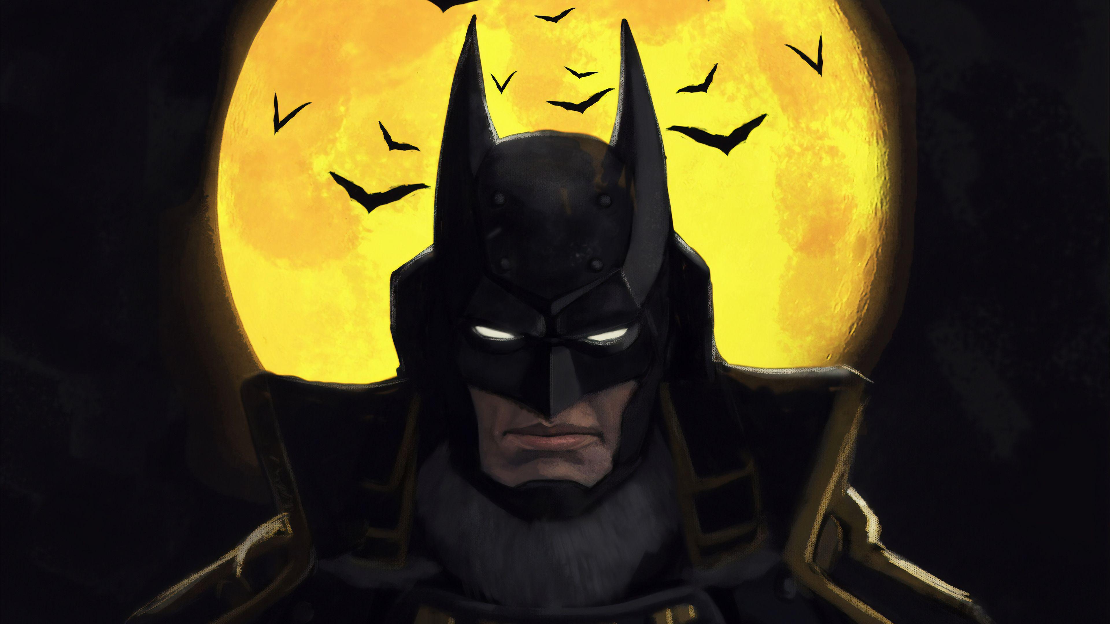 Batman In Yellow Background 4K HD Batman Wallpapers, HD Wallpapers