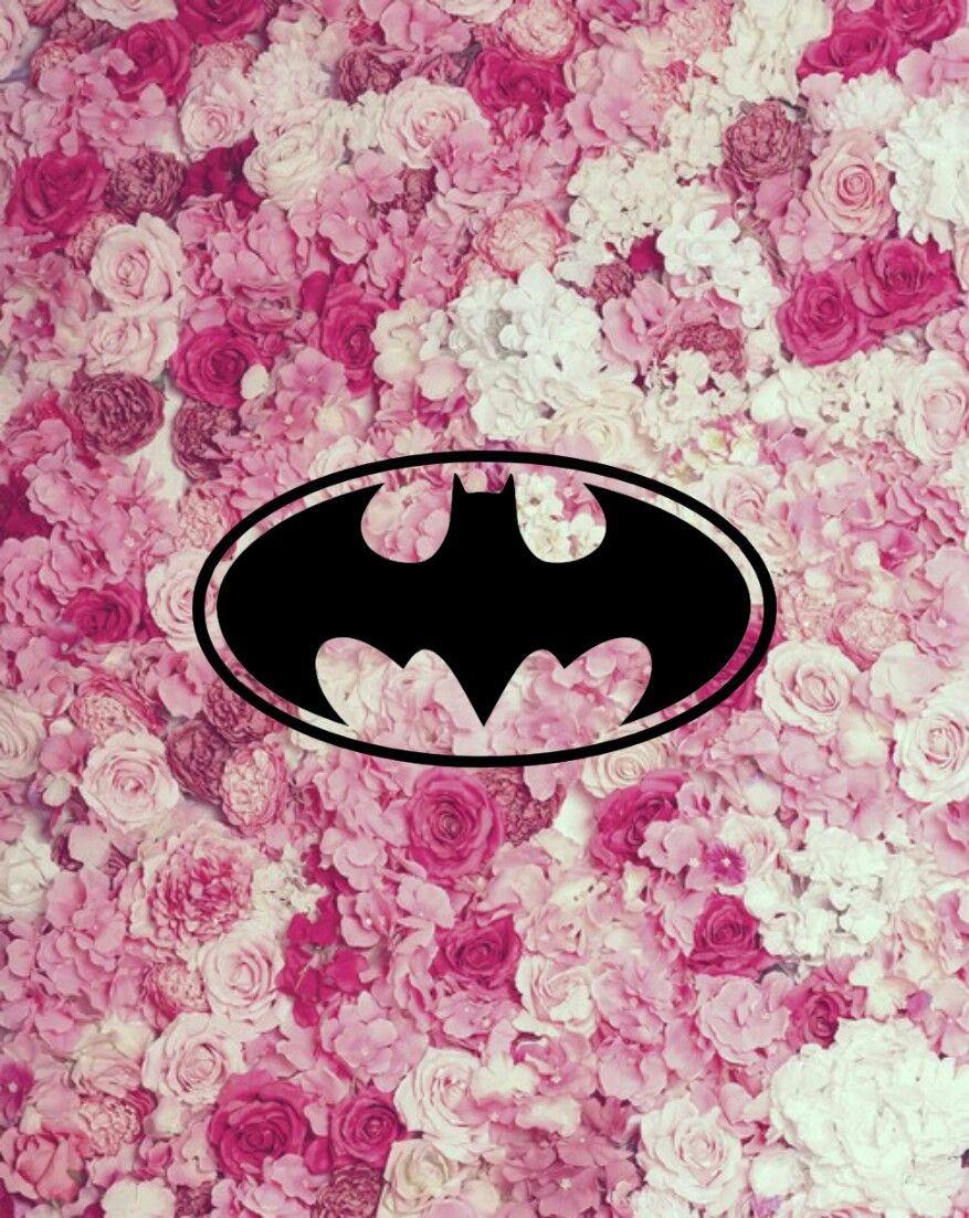 pink batman symbol wallpaper
