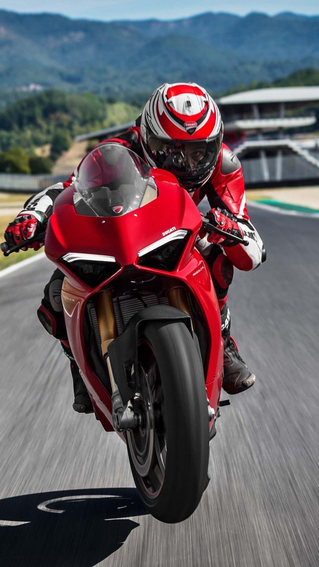 1080x1920 Desktop Wallpaper Ducati Panigale V4 S, 2018 Bike, Rider, 4k, HD Image, Picture, Background, 888a44