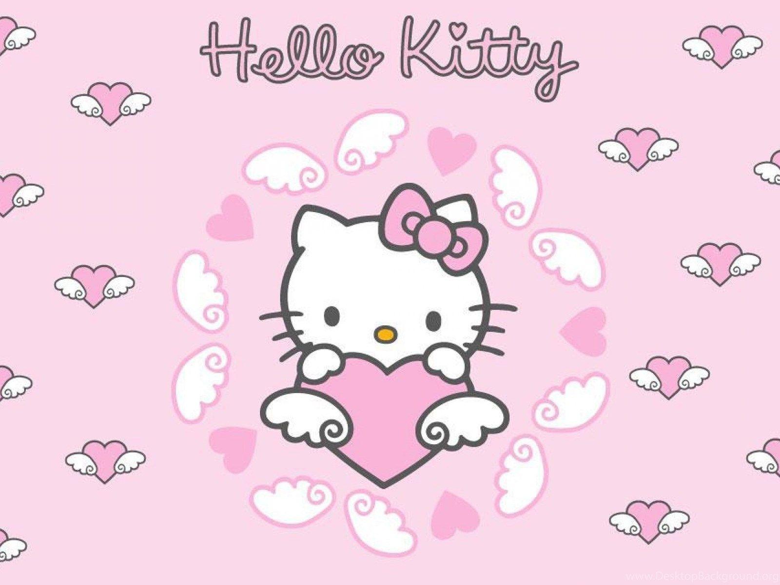1600x1200 Photos Hello Kitty With Bow Cute Wallpaper Desktop Background