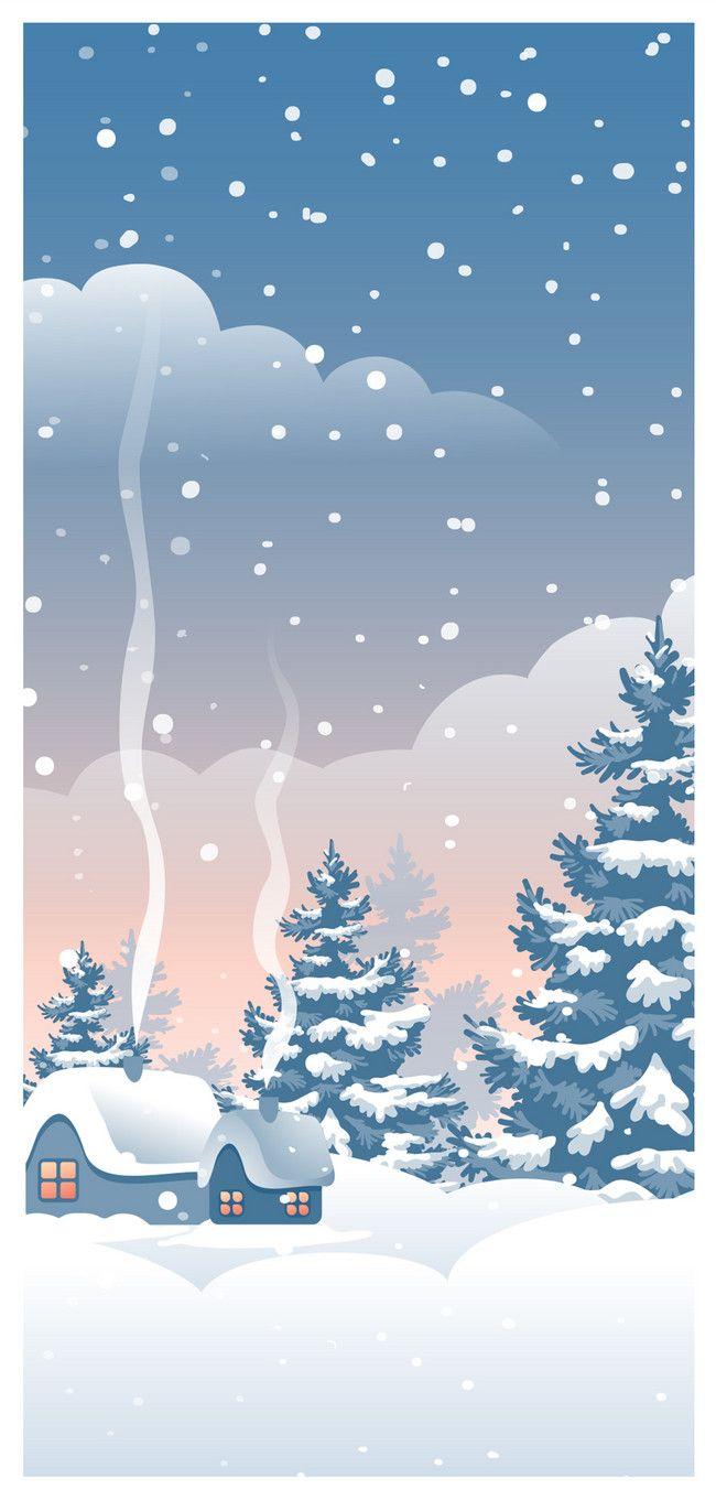 650x1361 Snowy Christmas Tree Mobile Wallpaper Background Image Free Download 400795207