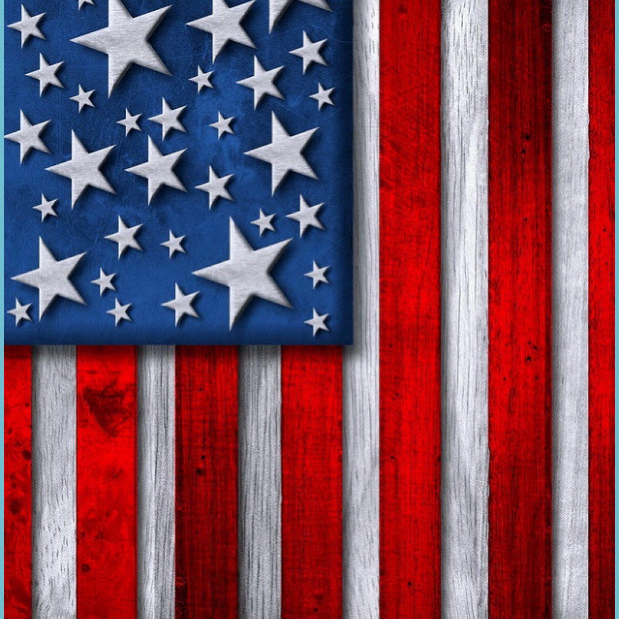 2048x2048 Wood American Flag IPhone 114 114 Plus And IPhone 114 14 Wallpaper Flag Wallpaper Iphone 6