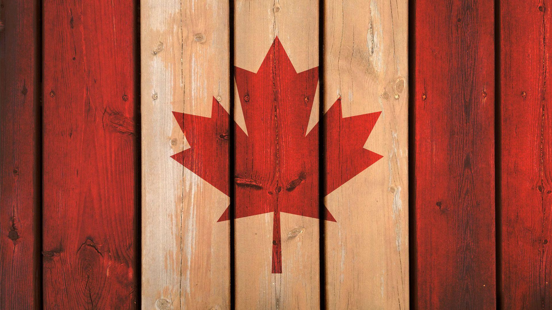 1920x1080 Awesome Canada Flag Designs HD Wallpaper For Windows Wood HD Wallpaper