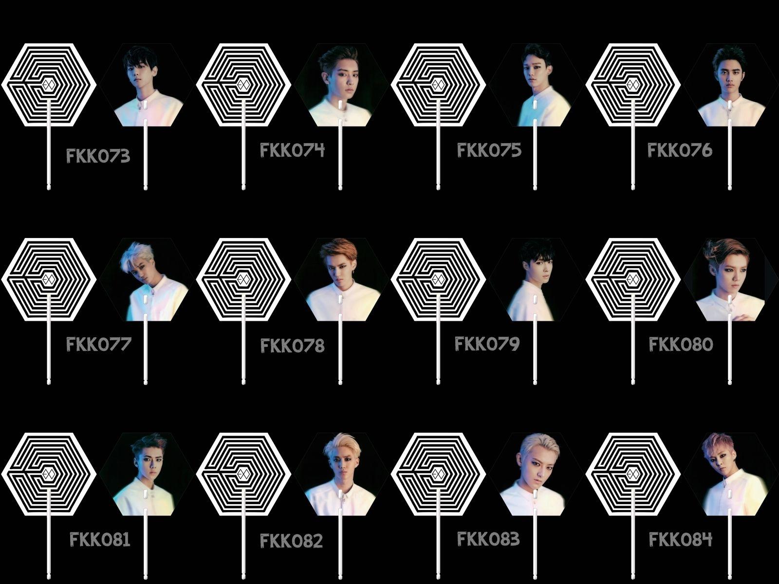 1600x1200 PO CLOSED EXO FAN (REPLICA OF OFFICIAL). ღJewelGyu Shopღ