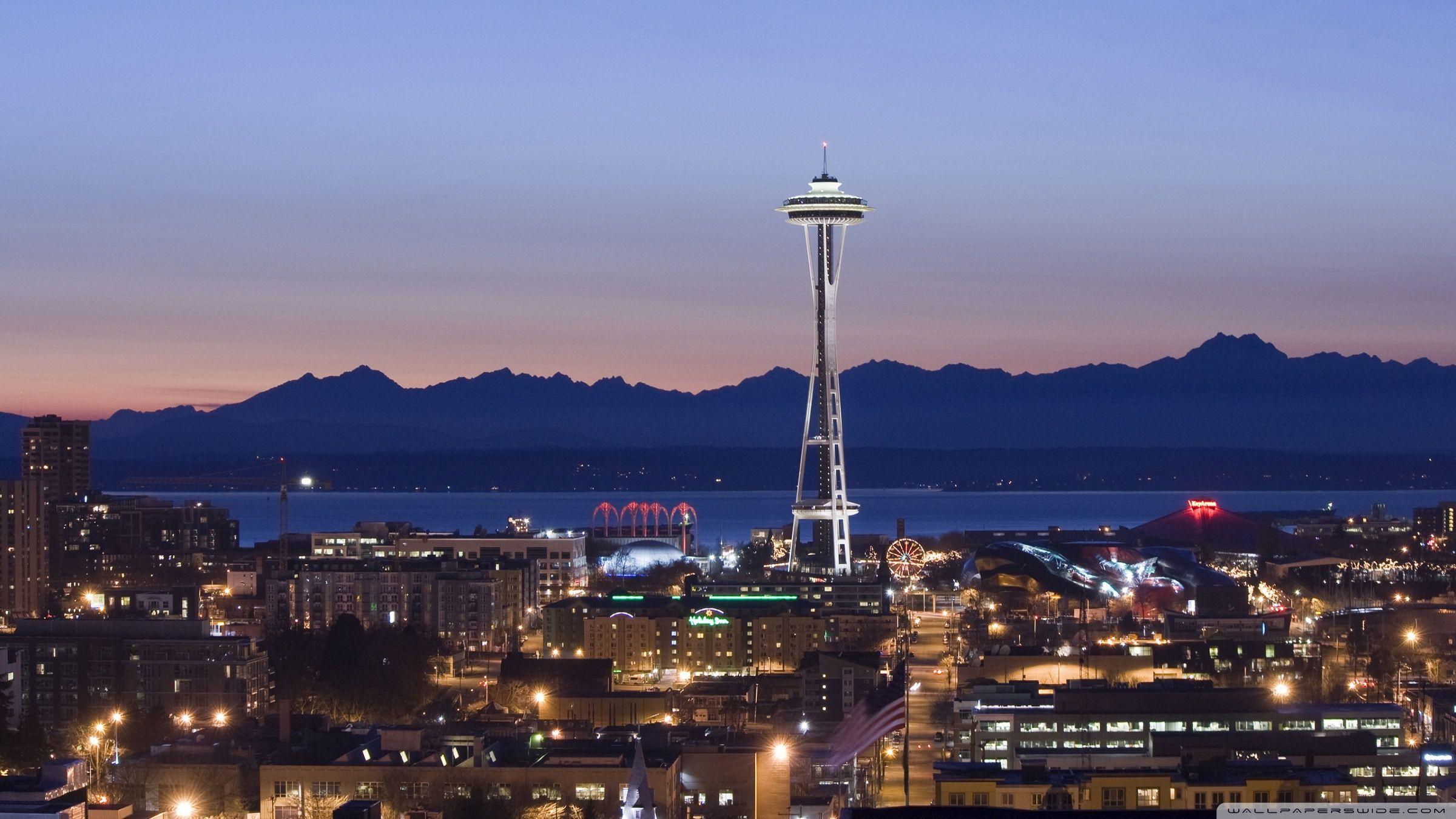 2400x1350 Seattle Tower Washington ❤ 4K HD Desktop Wallpaper for 4K Ultra HD