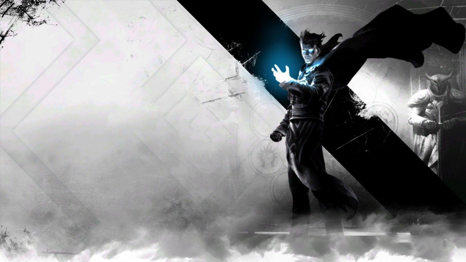 1600x900 black, monochrome, Magic The Gathering, Steam software, hunter, Garruk Wildspeaker, Planeswalkers, Garruk Worldslayer, darkness, screenshot, computer wallpaper
