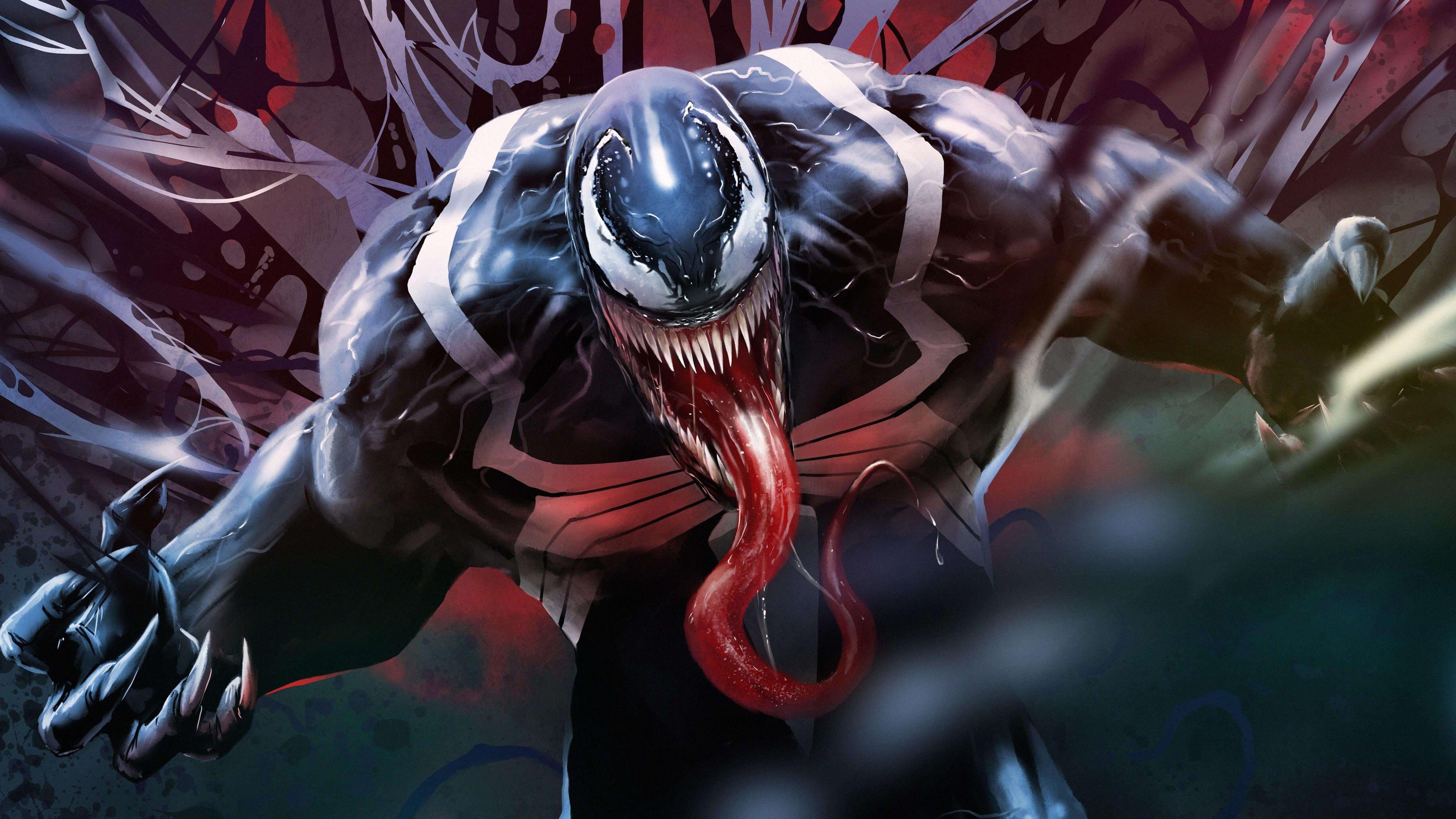 5120x2880 Venom Artwork 5K Wallpaper