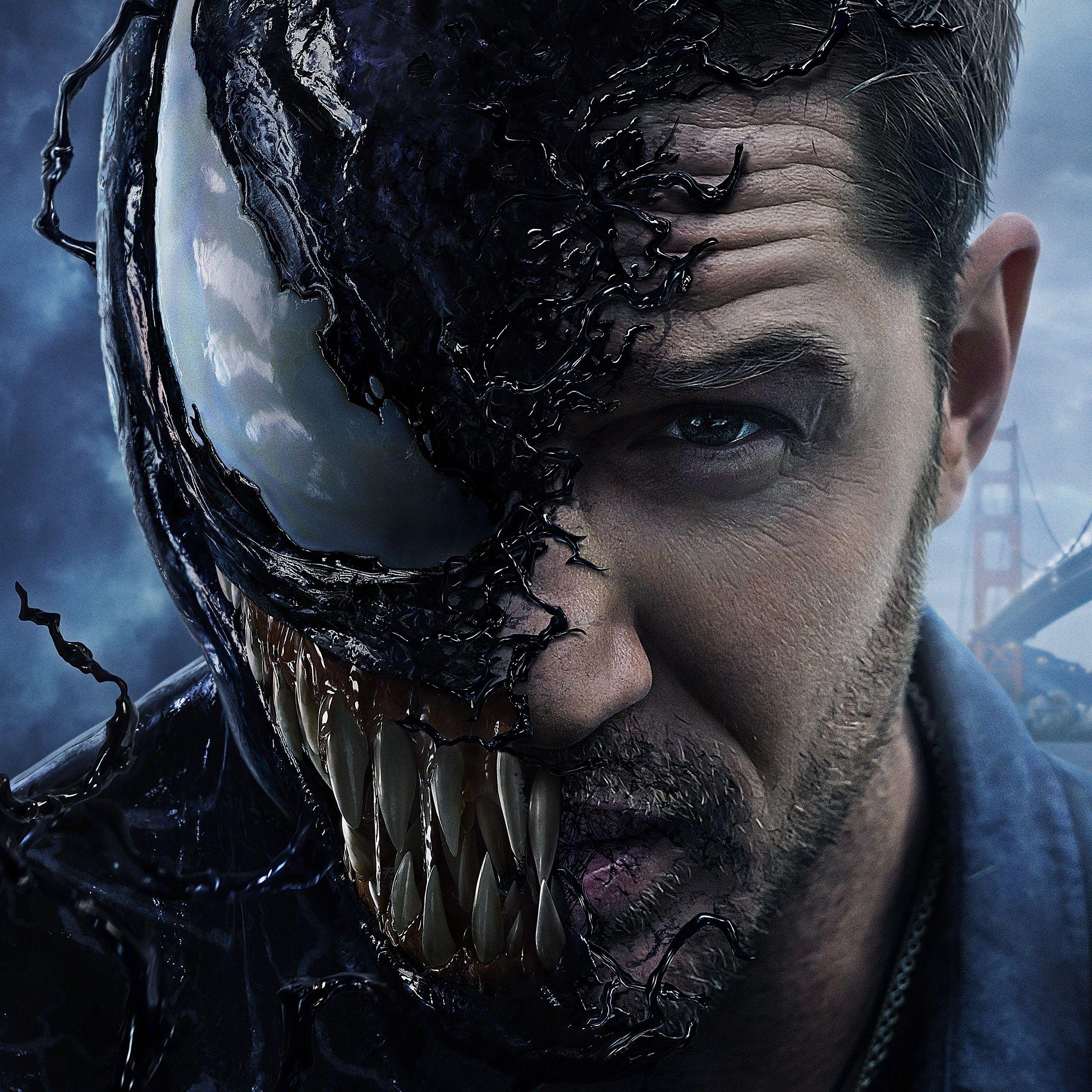 2560x2560 Venom Tom Hardy 5K Wallpaper