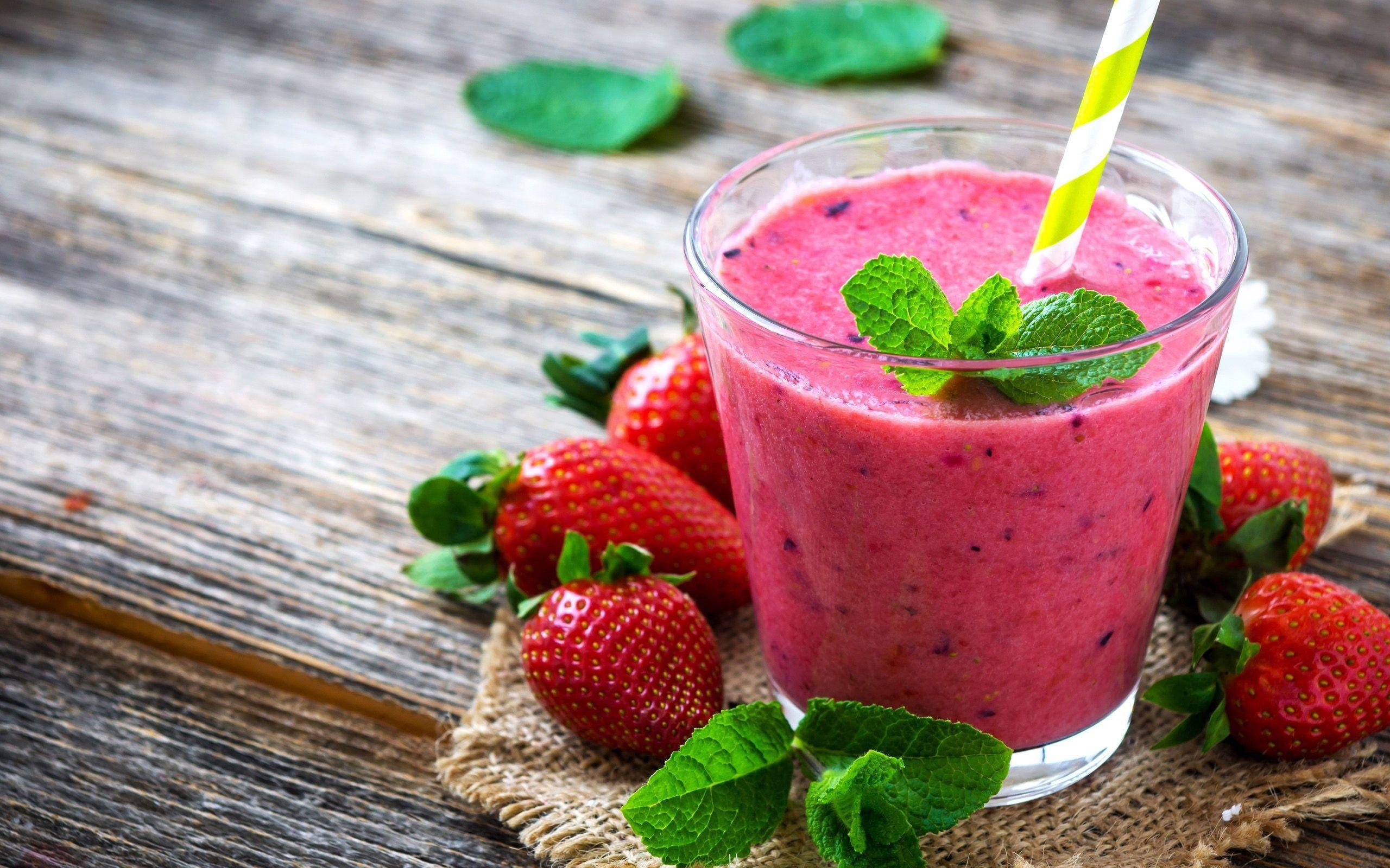 2560x1600 Download wallpaper strawberry smoothies, berries, fruits, breakfast, smoothie in glassful, healthy food, fruit smoothies for desktop with resolution 2560x1600. High Quality HD picture wallpaper