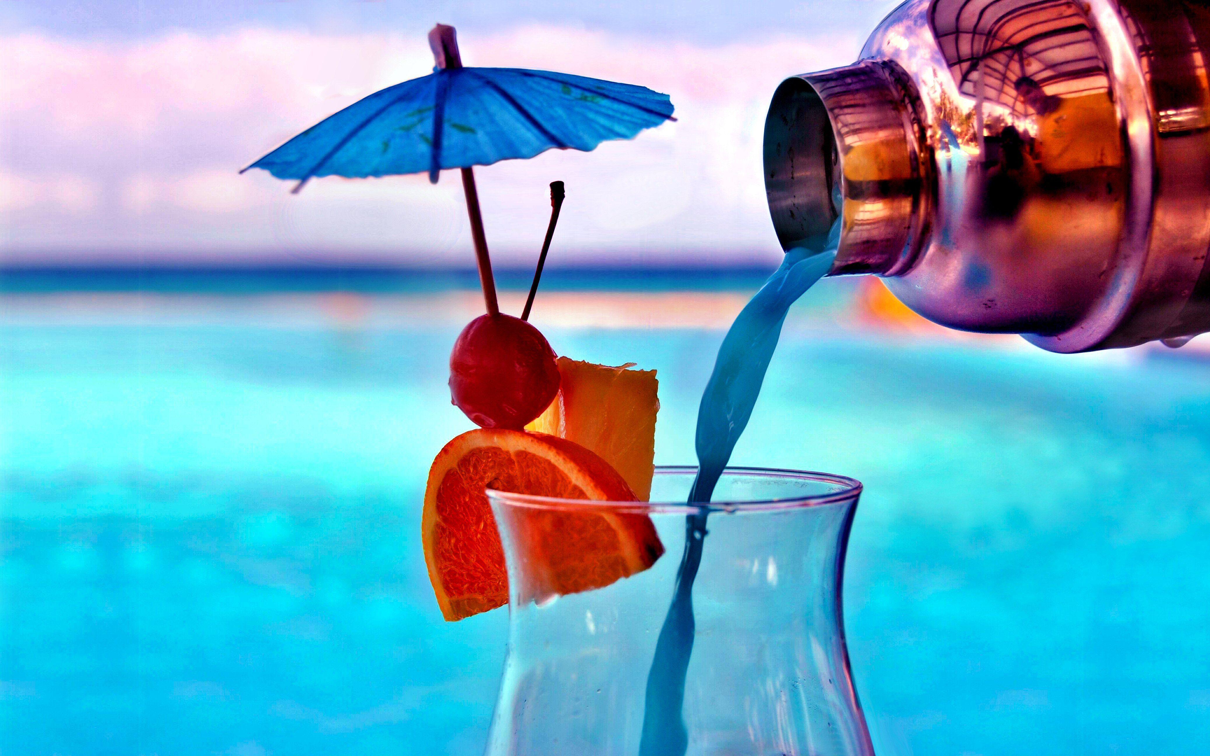 4147x2592 Summer Fruit Cocktails Wallpaper