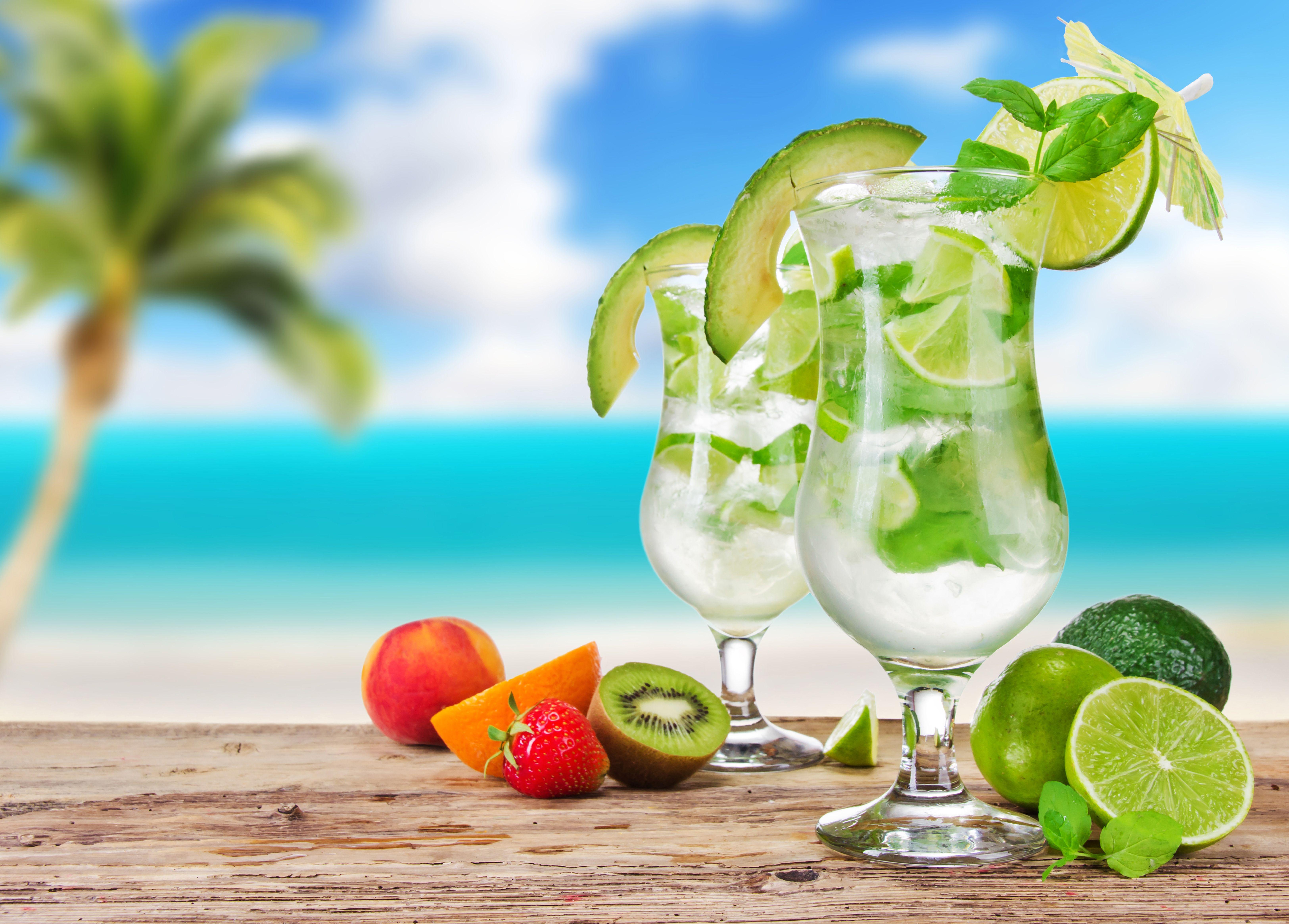 6500x4662 Beach Tropical Cocktails Background Quality Image And Transparent PNG Free Clipart