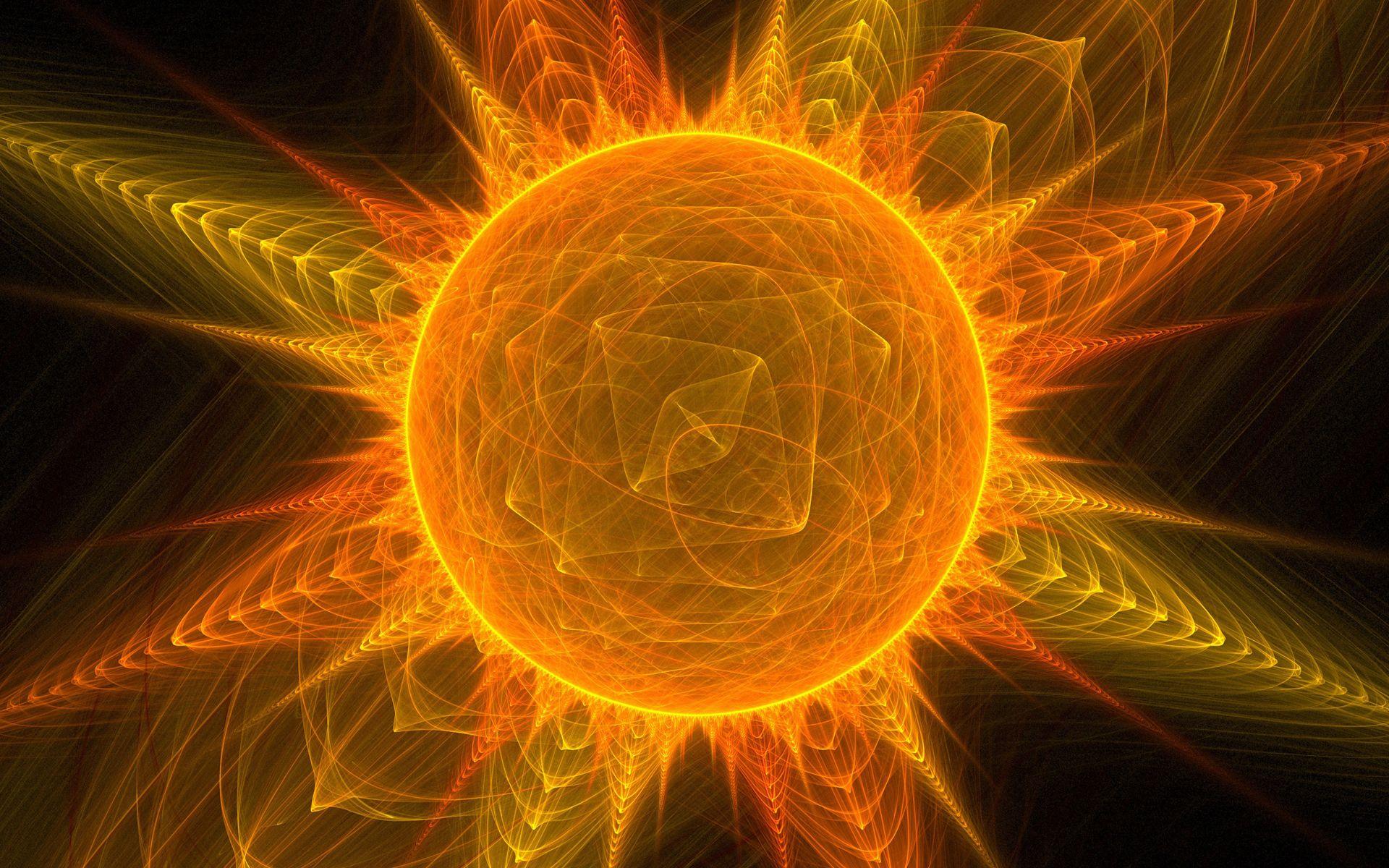 1920x1200 Abstract Sun Wallpaper