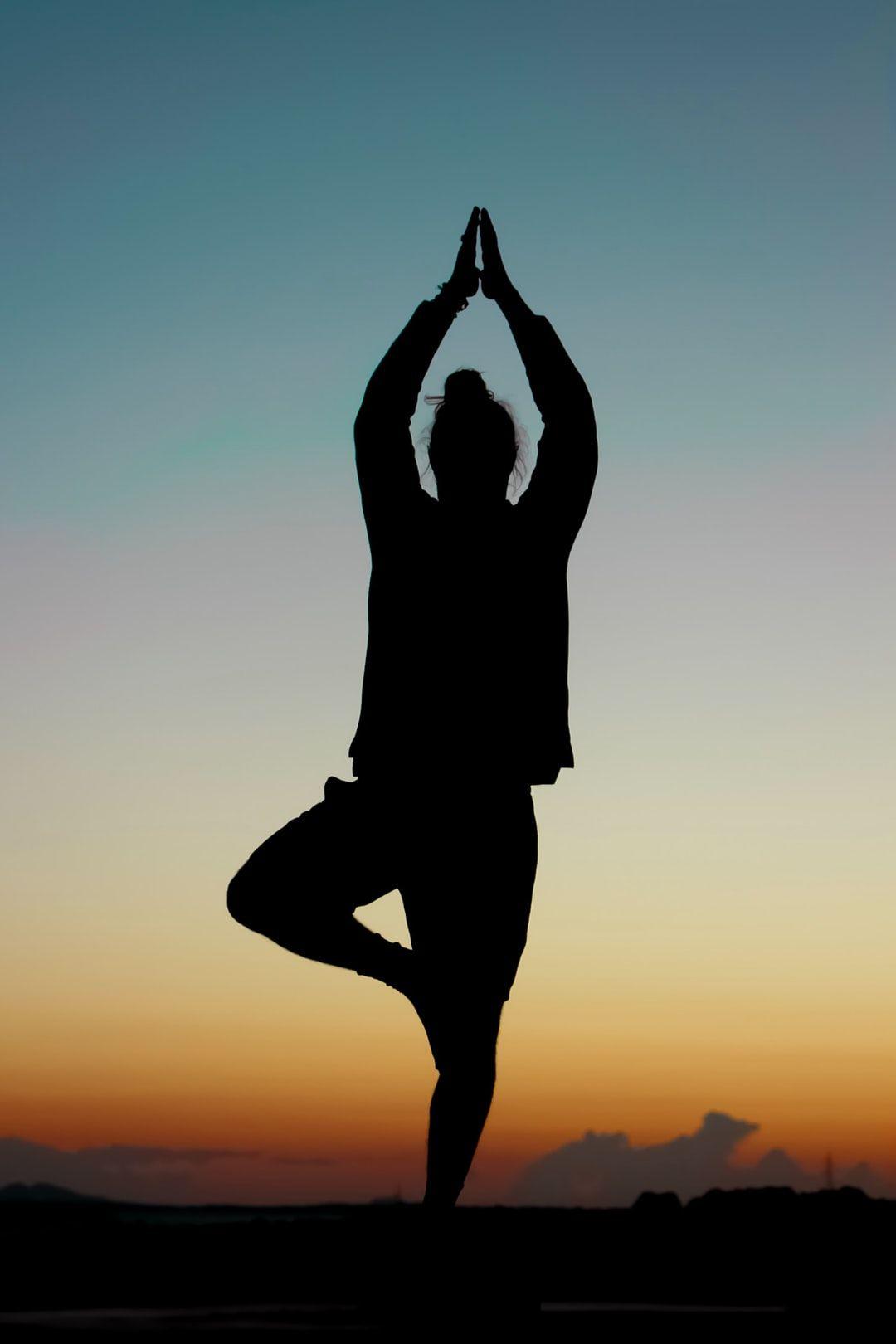 1080x1620 Yoga Sunset Picture. Download Free Image