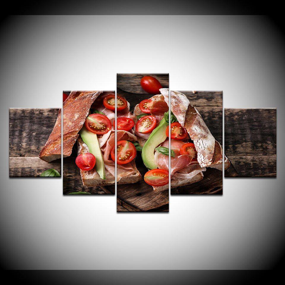 960x960 The dish picture for kitchen 5 Piece HD Wallpaper Art Canvas Print modern Poster Modular art painting Living Room Home Decor. Painting & Calligraphy