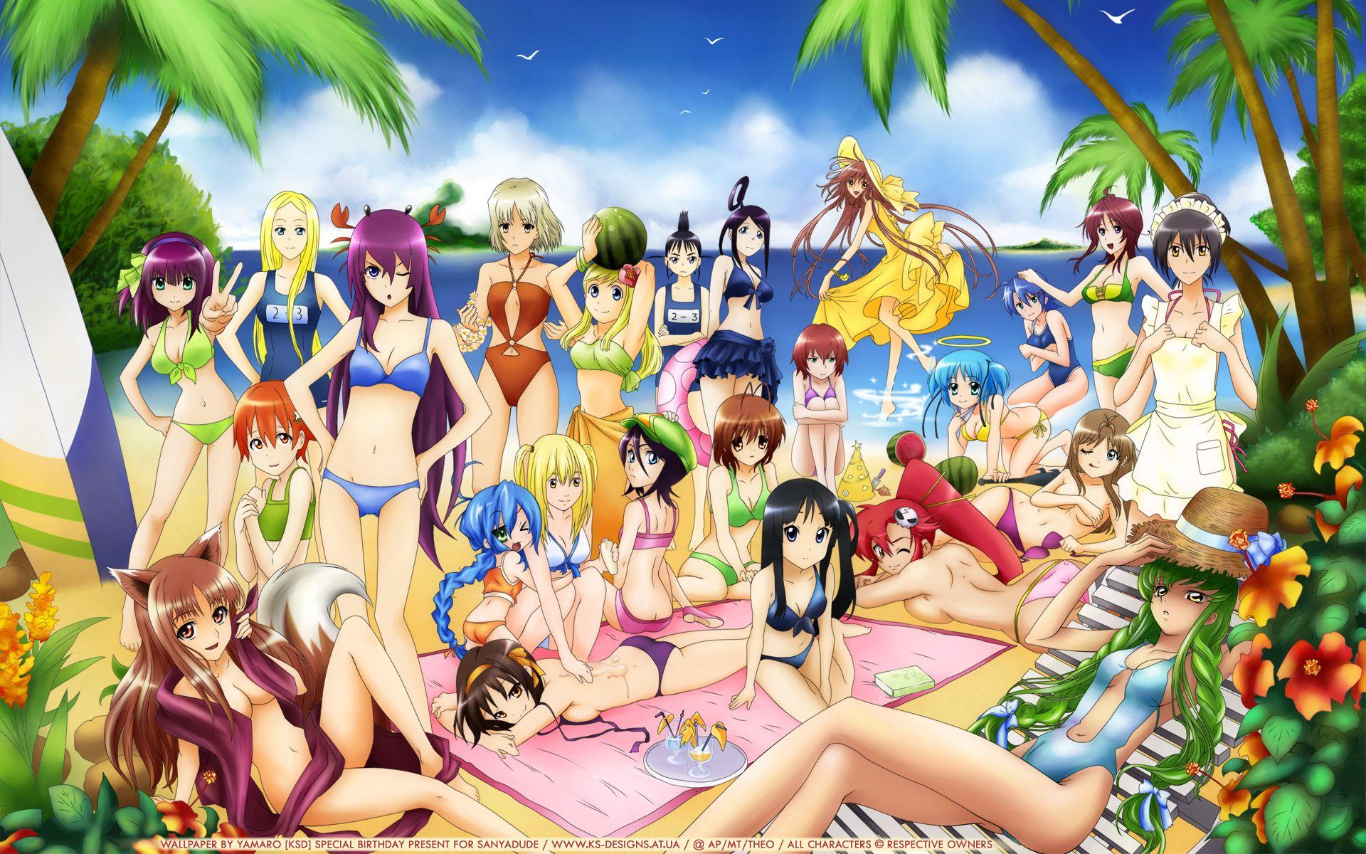 1920x1200 Karafuru Sekai Designs Gallery Summer Paradise (Crossover)